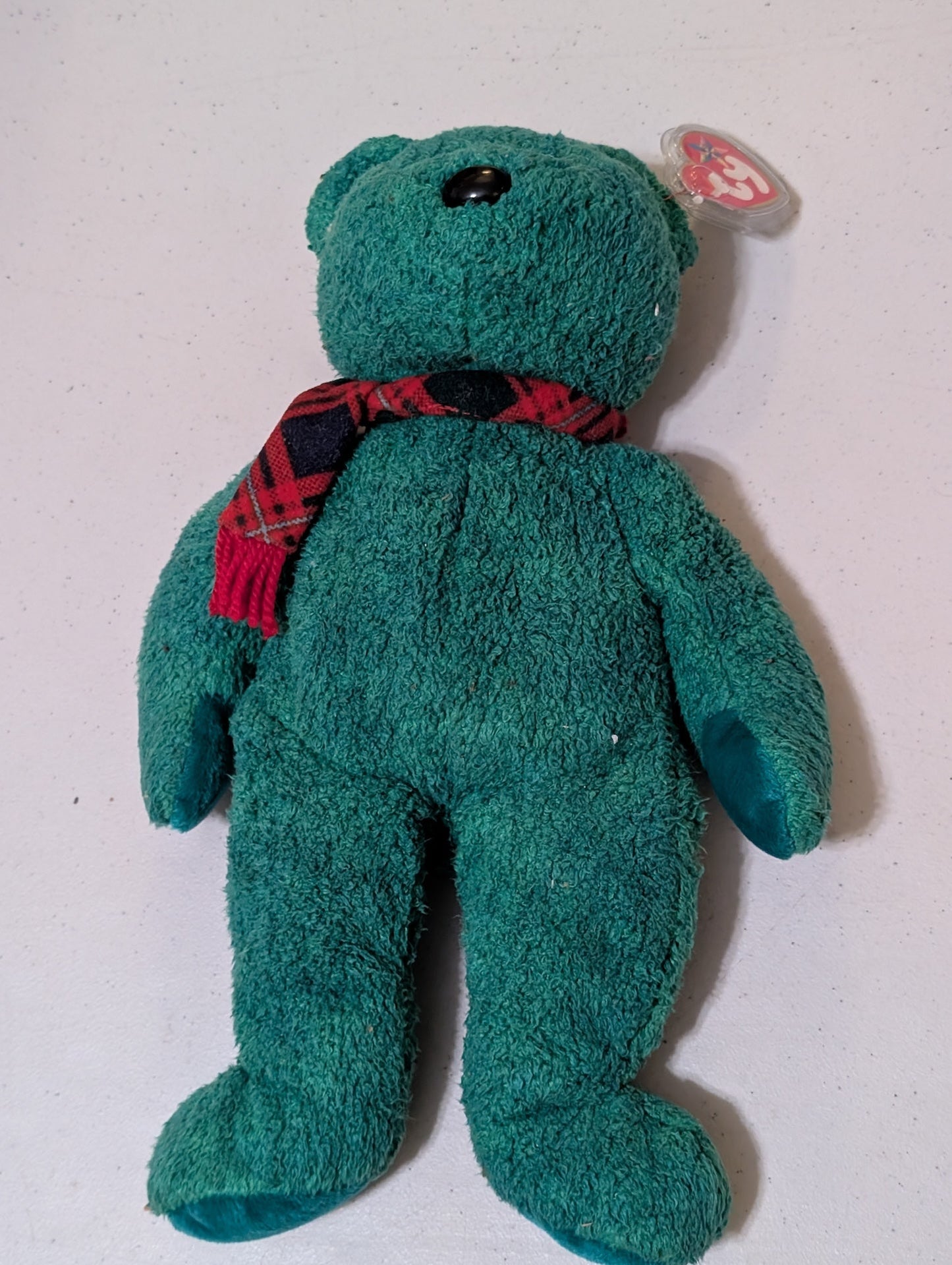 WALLACE (SCOTLAND) Bear TY Beanie Baby 14" 1999 (MWMT, Vintage, Retired, with Tag, VTG, Stuffed Animal, Plush, Toy)