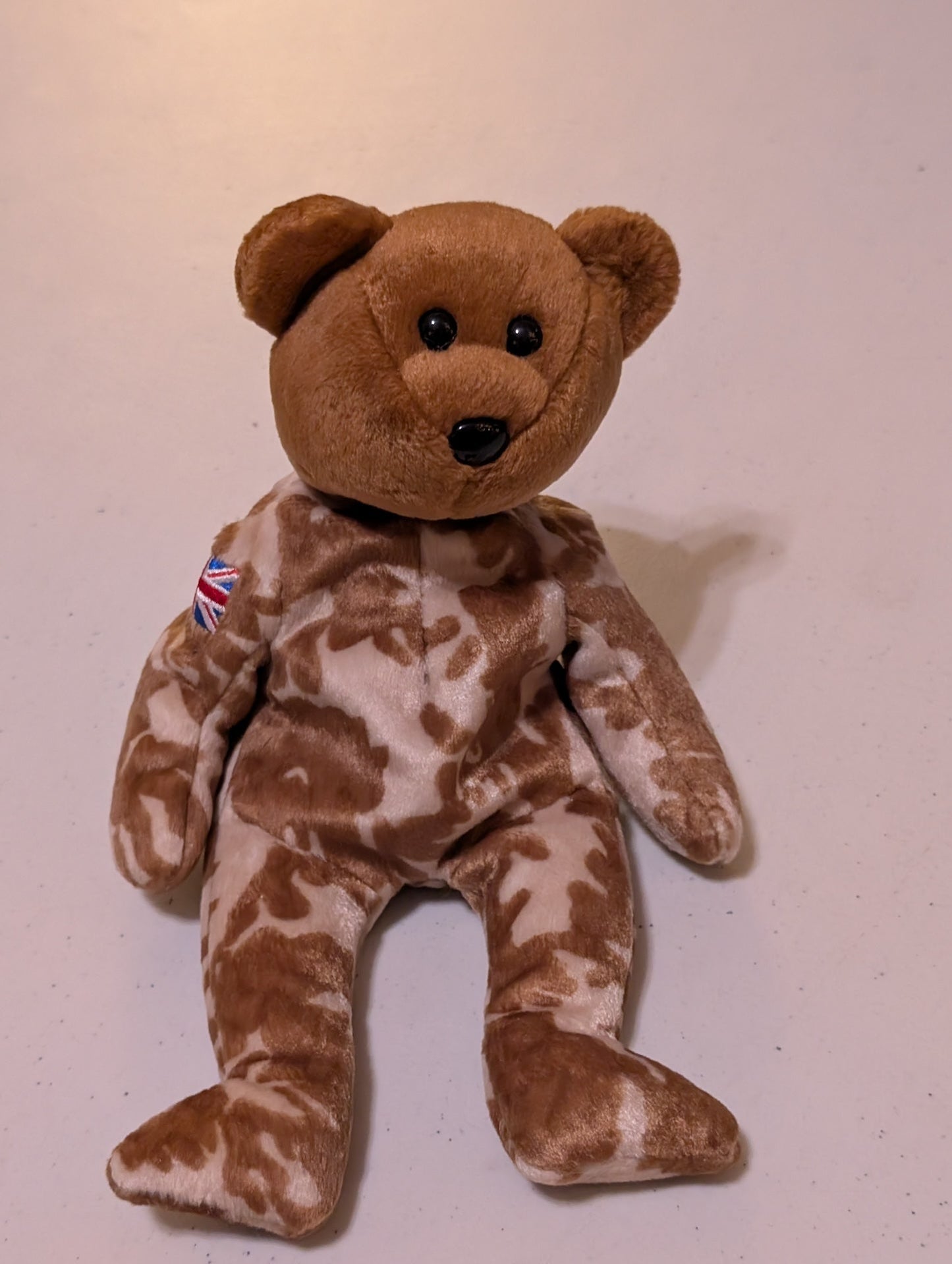 Hero the Bear TY Beanie Baby (Vintage, Retired,VTG, Stuffed Animal, Plush, Toy)