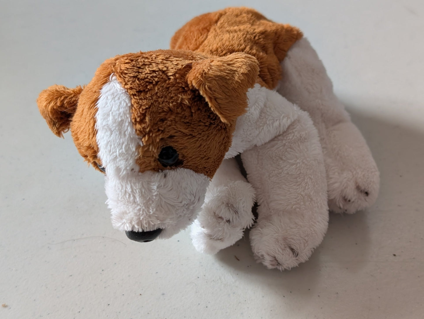 Jack Russell Terrier - Unbranded Plush Toy (White, Brown, 2000s, Dog)
