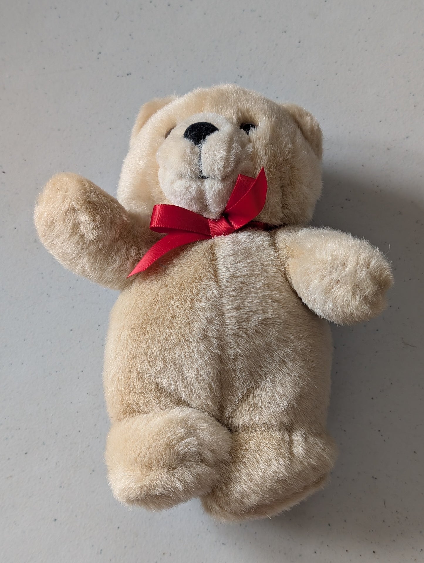 Waving Teddy Bear - Unbranded Plush Toy (Tan, 1990s, Bear)