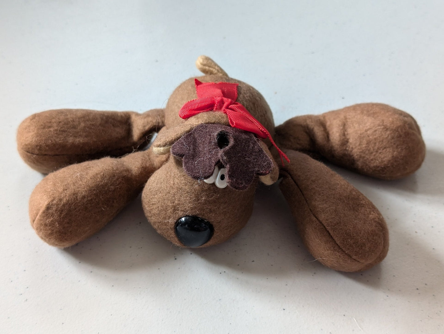 Brown Felt Dog - Unbranded Plush Toy (Brown, 1990s, Dog)