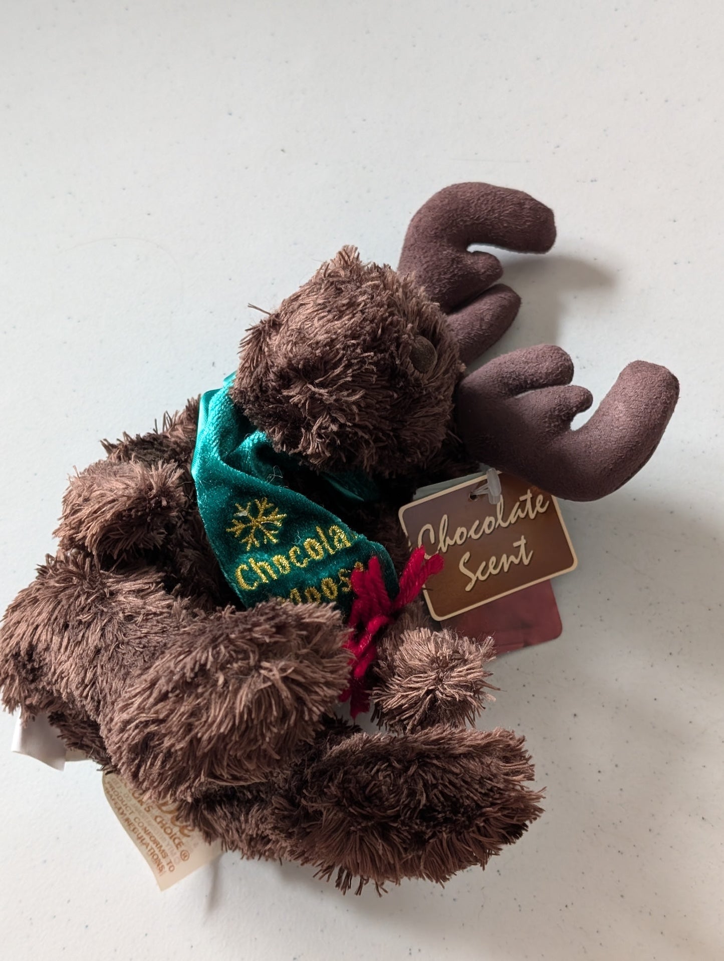 Chocolate Scented Moose - DanDee Plush Toy (Brown, 2000s, Moose)