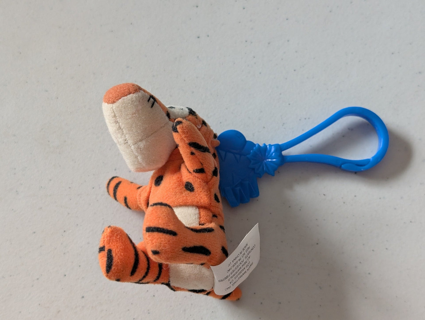 Winnie the Pooh Keychain - Tigger - McDonald's & Disney Happy Meal Toy (Orange, 1999, Keychain)