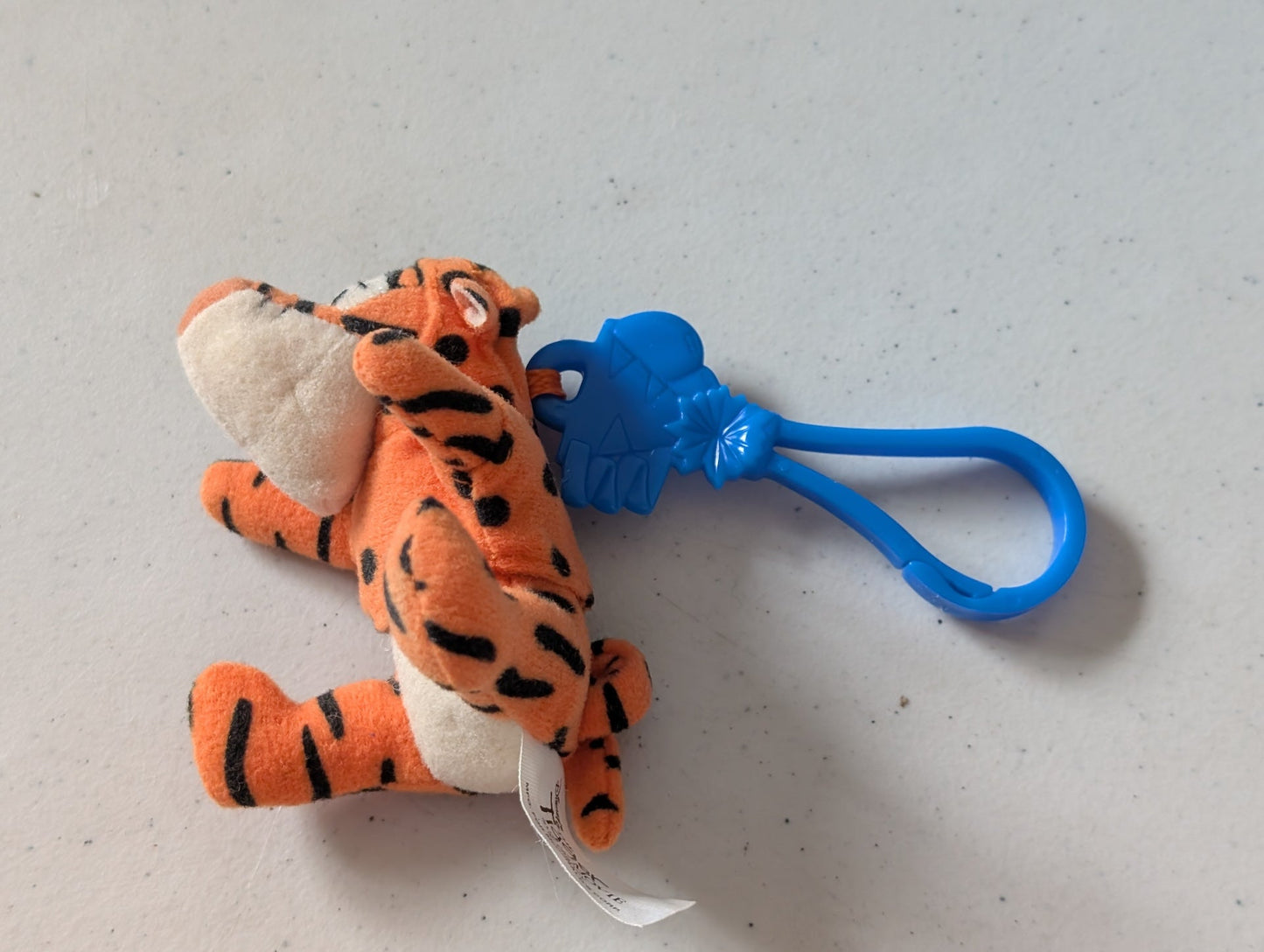 Winnie the Pooh Keychain - Tigger - McDonald's & Disney Happy Meal Toy (Orange, 1999, Key chain)