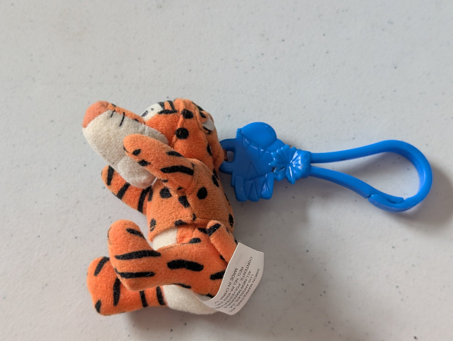 Winnie the Pooh Key chain - Tigger - McDonald's / Disney Happy Meal Toy (Orange, 1999, Keychain)