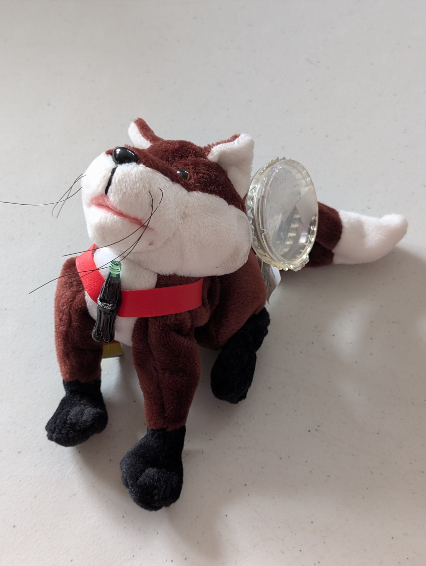 Fannie The Fox Germany International Series 1998 (Coke, Coca-Cola, Cocoa Cola International, MWMT, Vintage, Retired, with Tag, VTG, Stuffed Animal, Plush, Toy, Bean Bag)