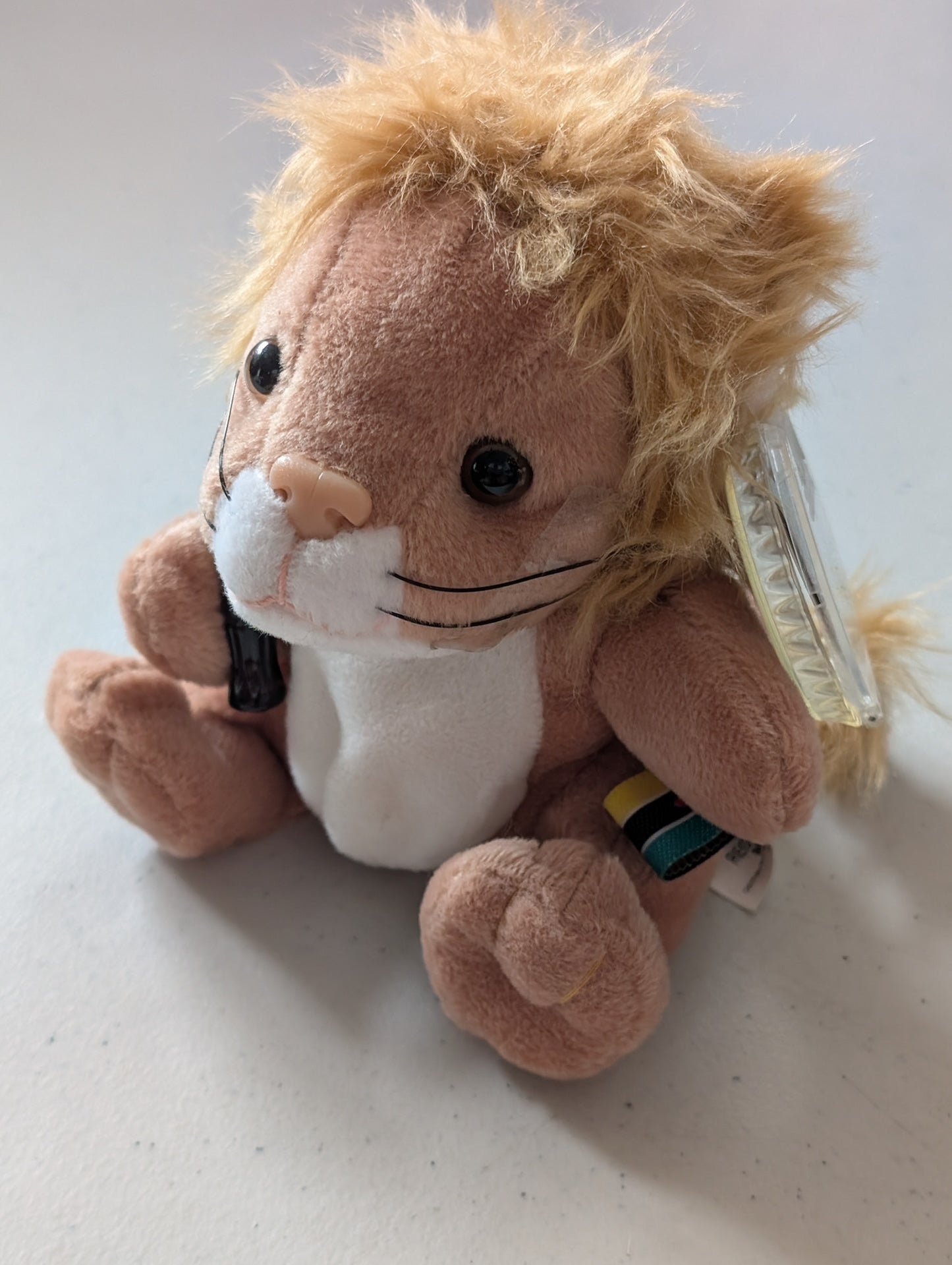 Masa the Lion Mozambique(Coke, Coca-Cola, Cocoa Cola International, MWMT, Vintage, Retired, with Tag, VTG, Stuffed Animal, Plush, Toy, Bean Bag)