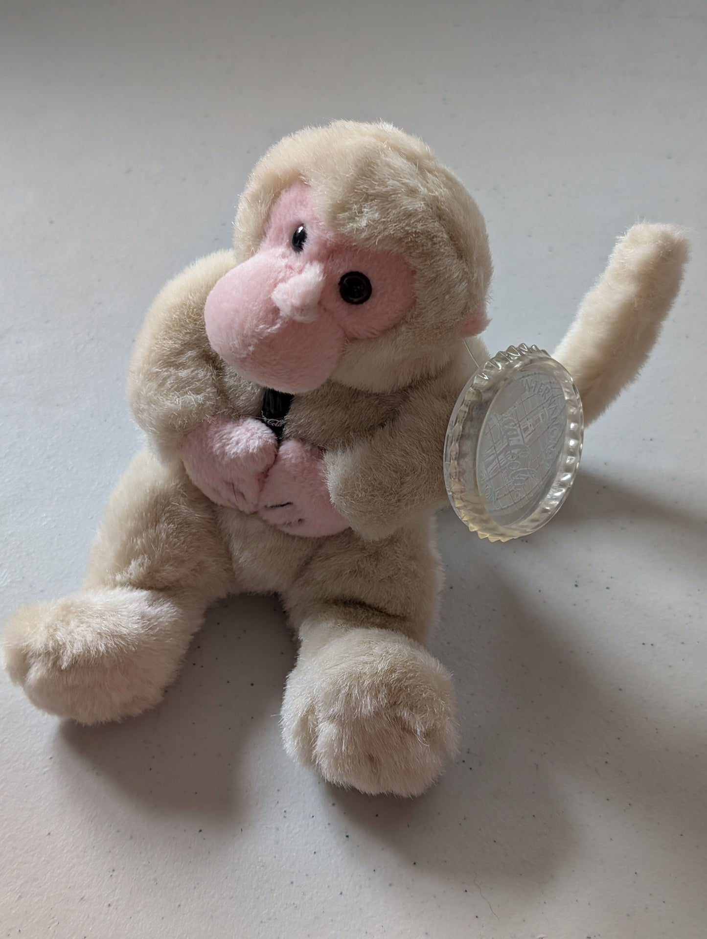 Key Key the Snow Monkey Japan(Coke, Coca-Cola, Cocoa Cola International, MWMT, Vintage, Retired, with Tag, VTG, Stuffed Animal, Plush, Toy, Bean Bag)