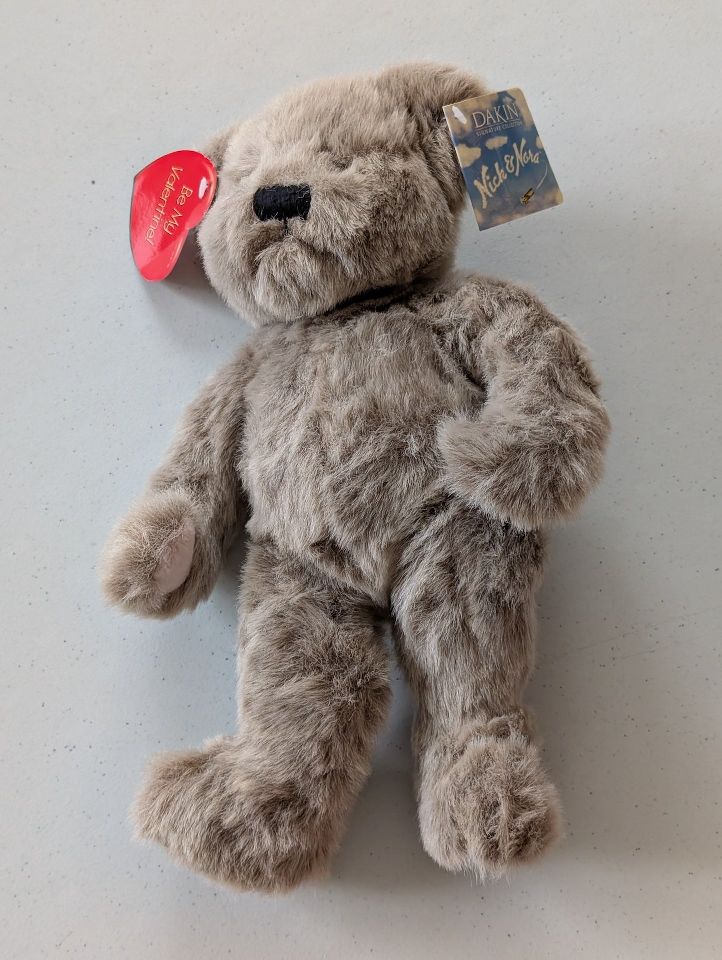 LUSCIOUS DAKIN NICK And NORA APPLAAUSE BROWN TEDDY BEAR PLUSH 15" TALL (MWMT, Vintage, Retired, with Tag, VTG, Stuffed Animal, Plush, Toy, Nick and Nora)