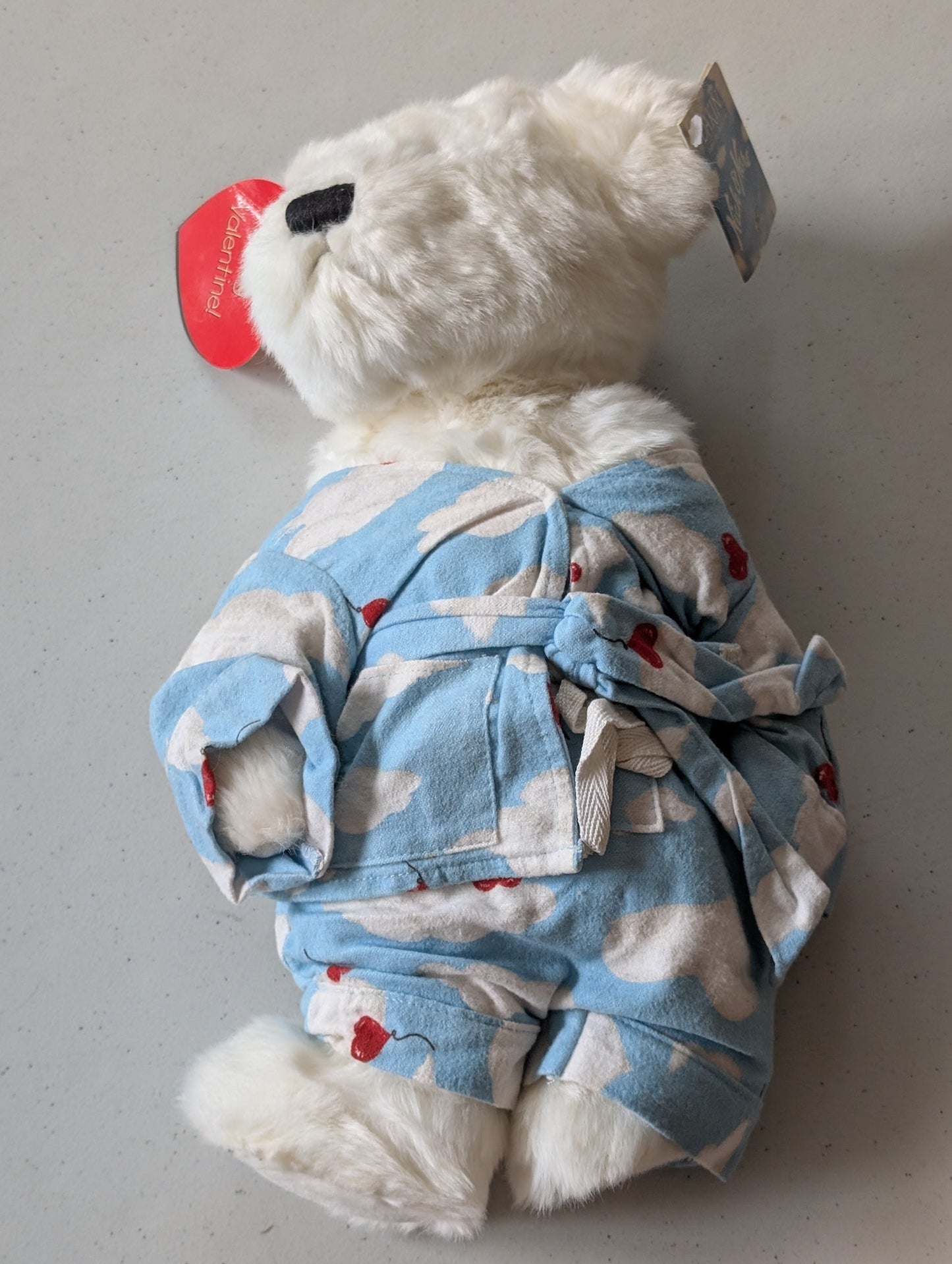 Cloud Nine Bear Nick & Nora Dakin 15" Brown Teddy Bear W/ Sleepwear Eye Mask Cloud 9 PJS 1999 MT (MWMT, Vintage, Retired, with Tag, VTG, Stuffed Animal, Plush, Toy, Nick and Nora)
