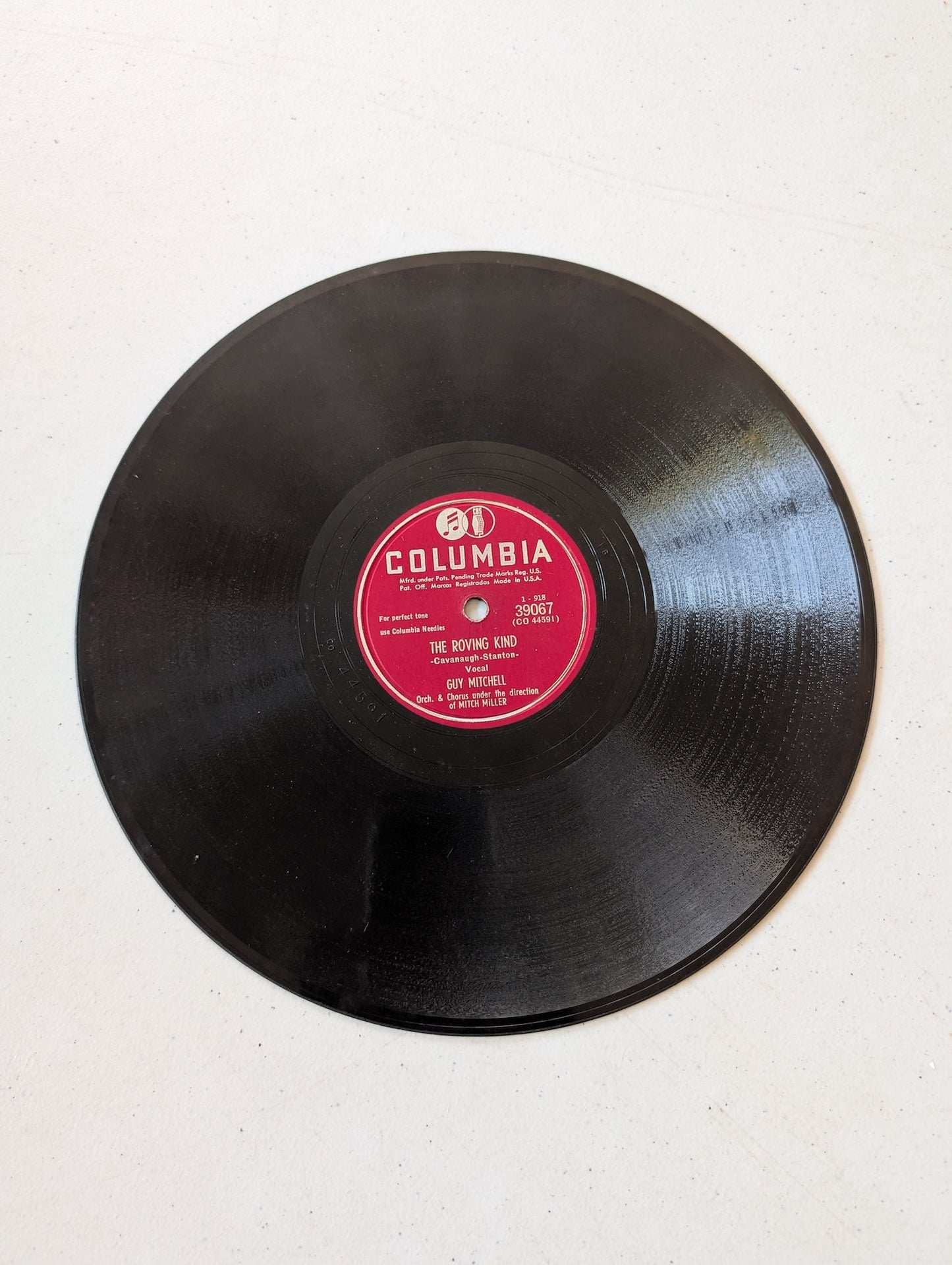 GUY MITCHELL THE ROVING KIND & MY HEART CRIES FOR YOU / COLUMBIA 39067 78 rpm