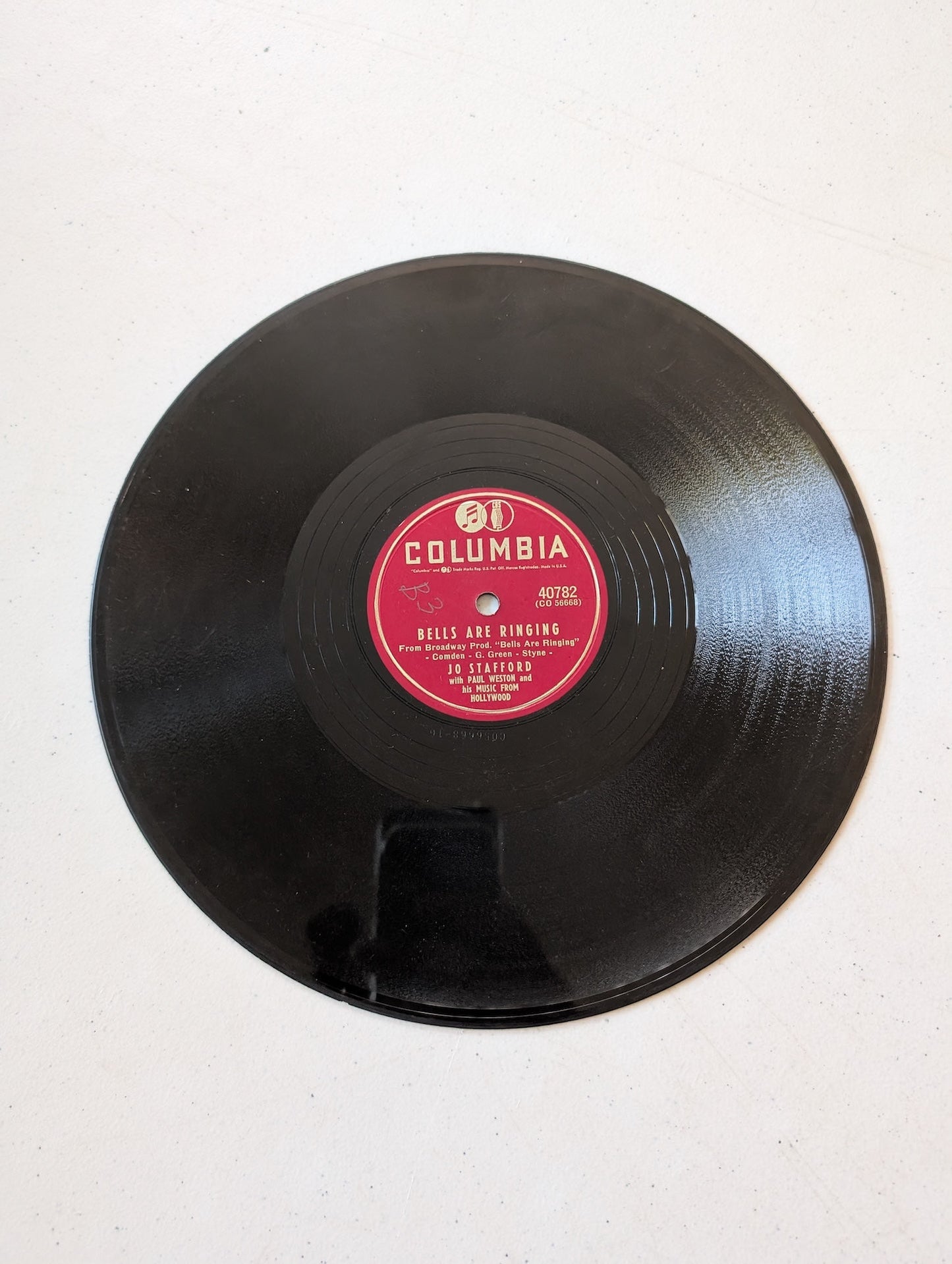 Jo Stafford With Paul Weston & His Music From Hollywood – Bells Are Ringing 78 RPM shellac record