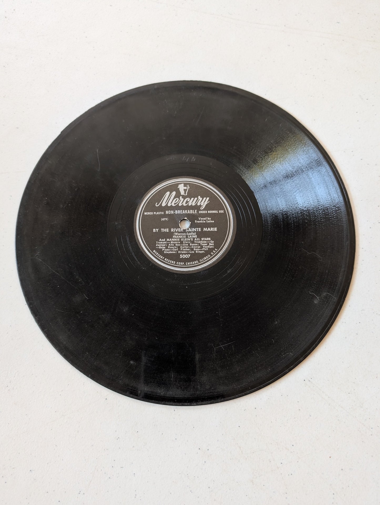 Frankie Laine-That's My Desire/By the River Sainte Marie/Mercury 5007 10" 78 RPM-