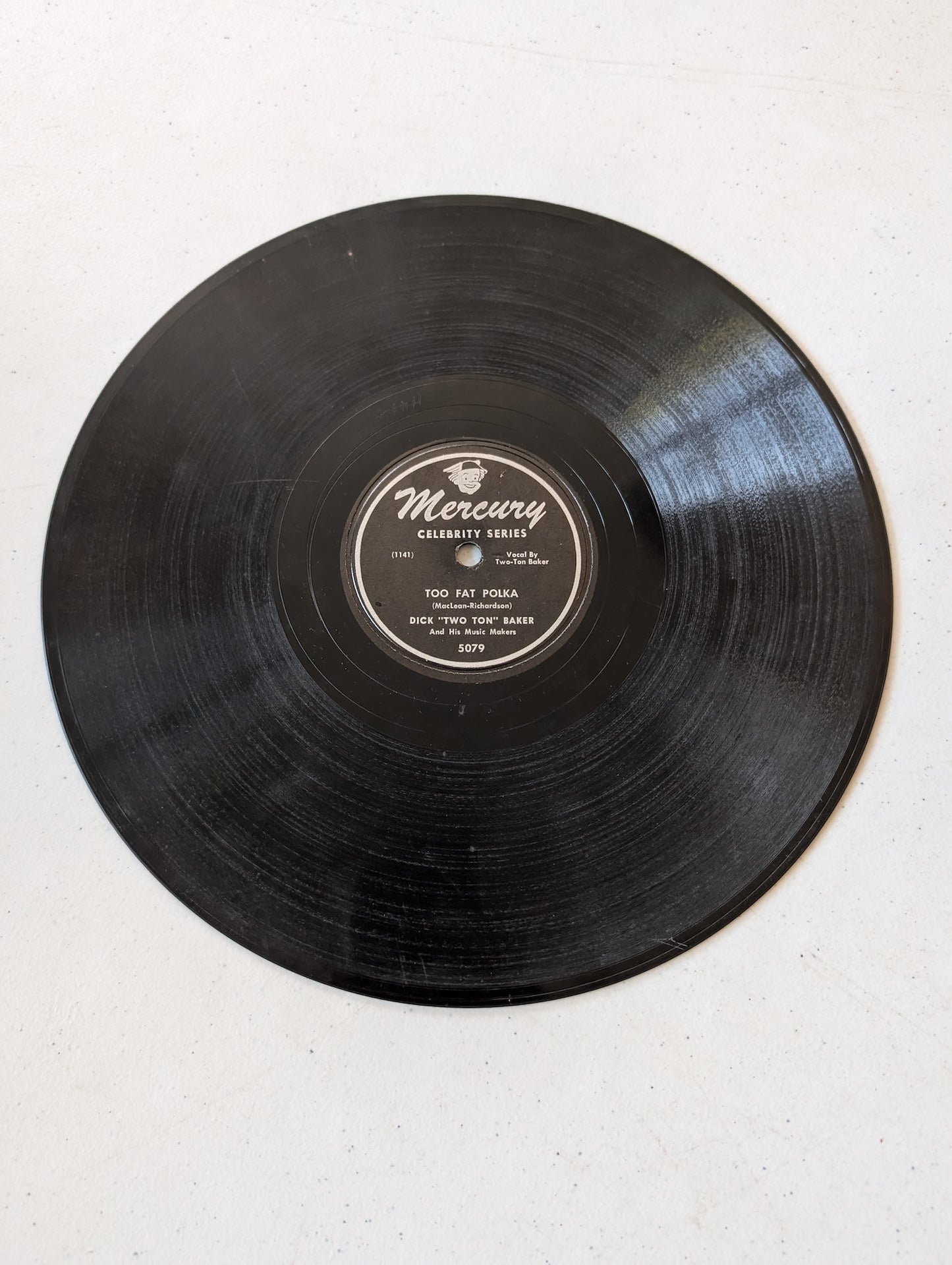 Dick "Two Ton" Baker - Too Fat Polka 78 RPM record