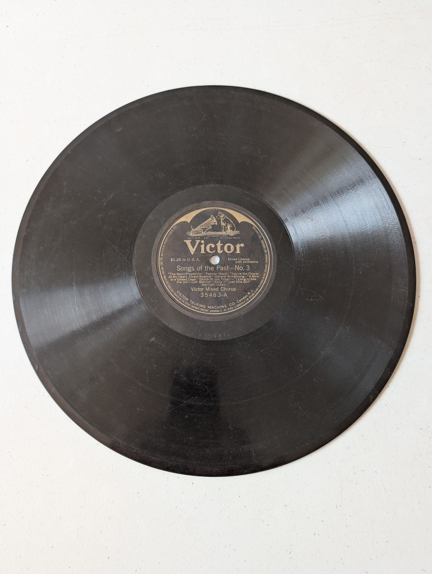 Songs of the Past-No. 3 performed by the Victor Mixed Chorus by Victor Talking Machine Company 78RPM