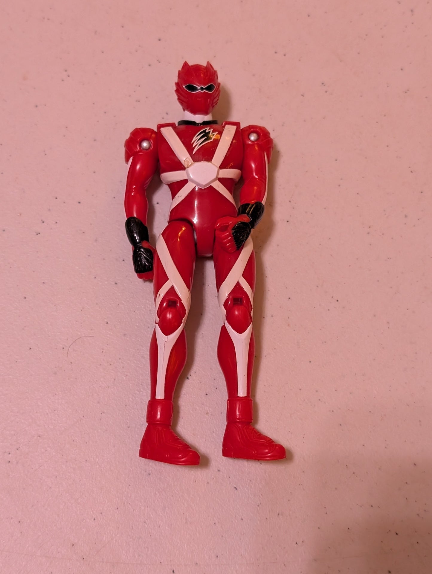Red Jungle Fury Ranger Power Rangers Action Figure - 2007 Bandai Toy(Vintage, Action Figure, Missing parts/accessories, Collectable, Toy)