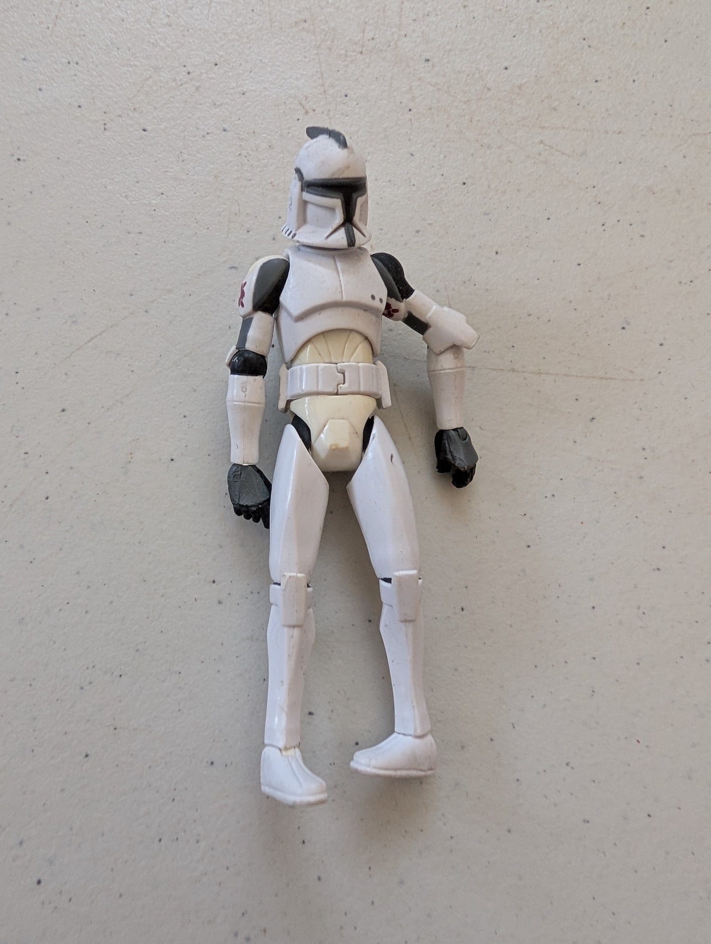 Clone Trooper Clone Wars Classic Star Wars White Animated Dirty(Vintage, Action Figure, Missing parts/accessories, Collectable, Toy)