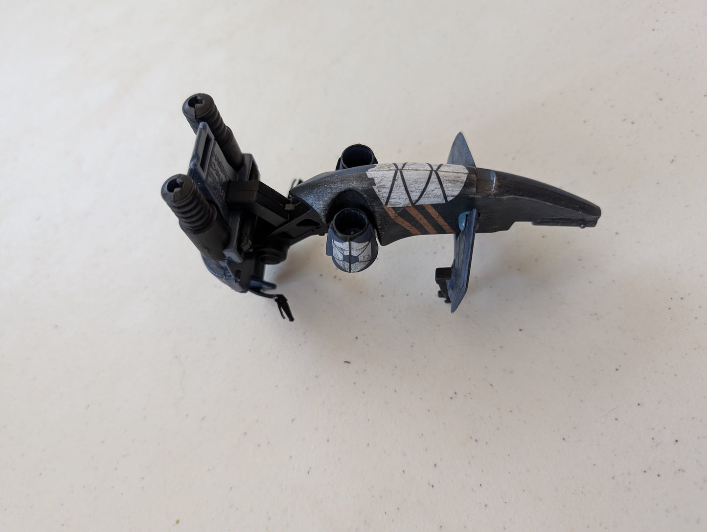 B'omarr Monastery Assault Blue STAP Speeder 1998 Star Wars Hasbro (Vintage, Action Figure, Missing parts/accessories, Collectable, Toy)