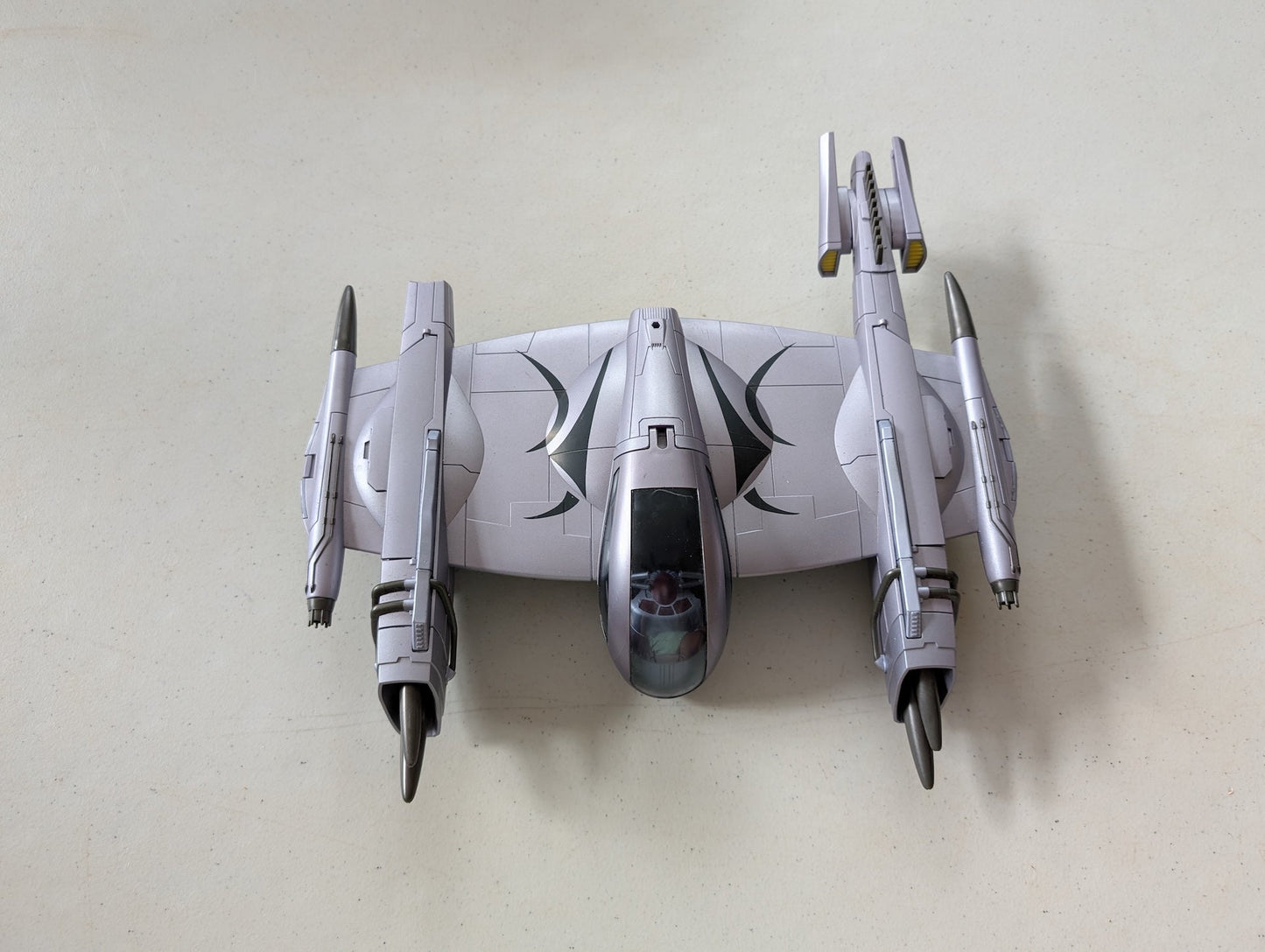 Magnaguard Fighter 2008 Clone Wars Toy Spaceship Starfighter Vehicle Hasbro(Vintage, Missing parts/accessories, Collectable, Toy) Incomplete
