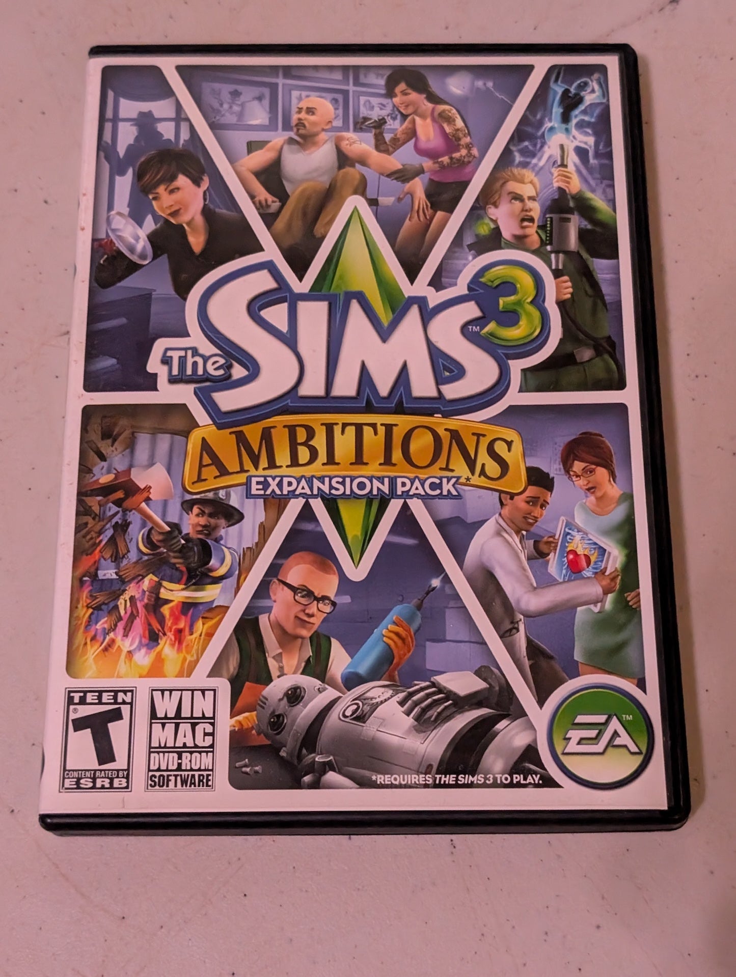 Sims 3: Ambitions EXPANSION PACK (Windows/Mac PC 2010) GAME