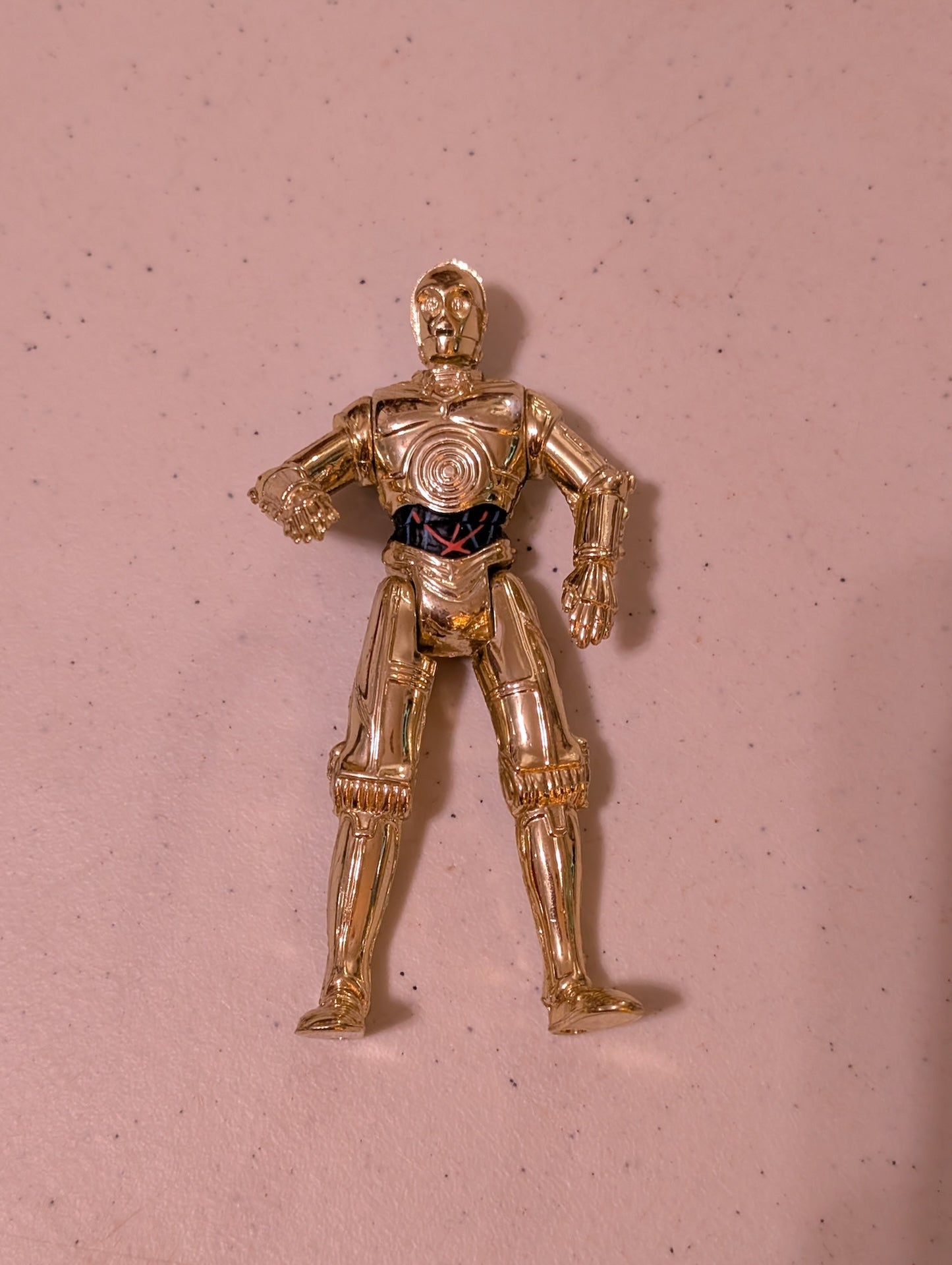 C 3PO Vintage Star Wars 1995 Kenner POTF 4" GOLD Droid (Action Figure, SciFi/Fantasy, Collectable, Vintage, Loose, Missing Parts/pieces, Incomplete)