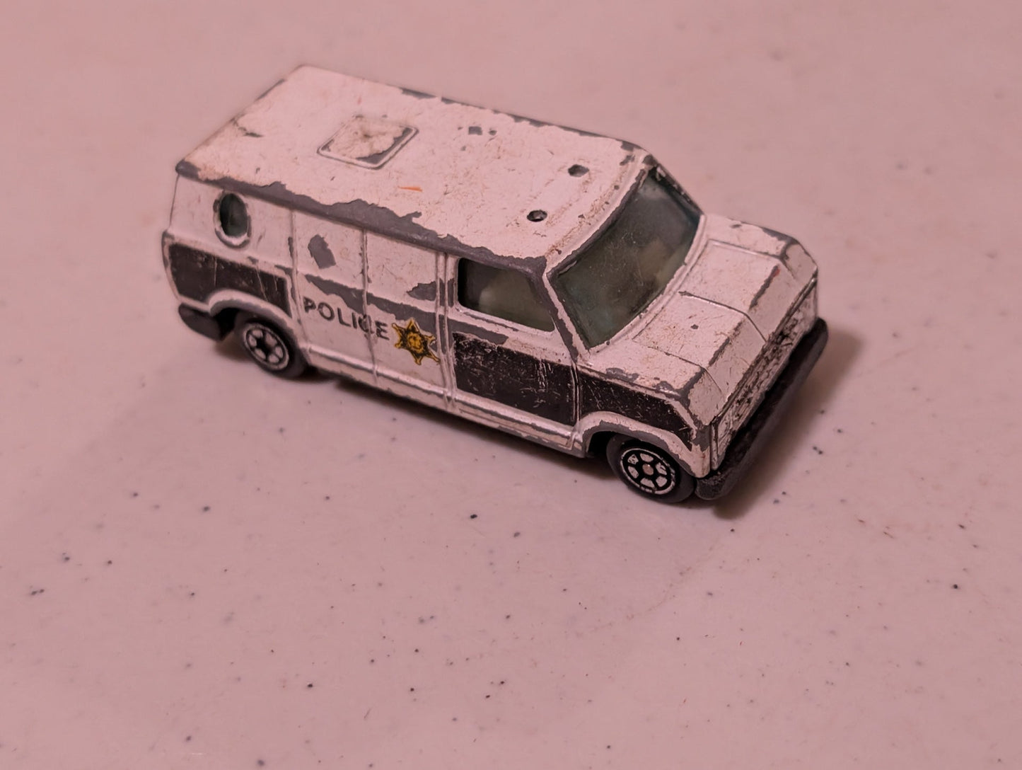 Police Ford E150 Econoline Van 2.75" Diecast Scale Model Vintage 1970s (Vehicle, SciFi/Fantasy, Collectable, Vintage, Loose, Missing Parts/pieces, Incomplete)