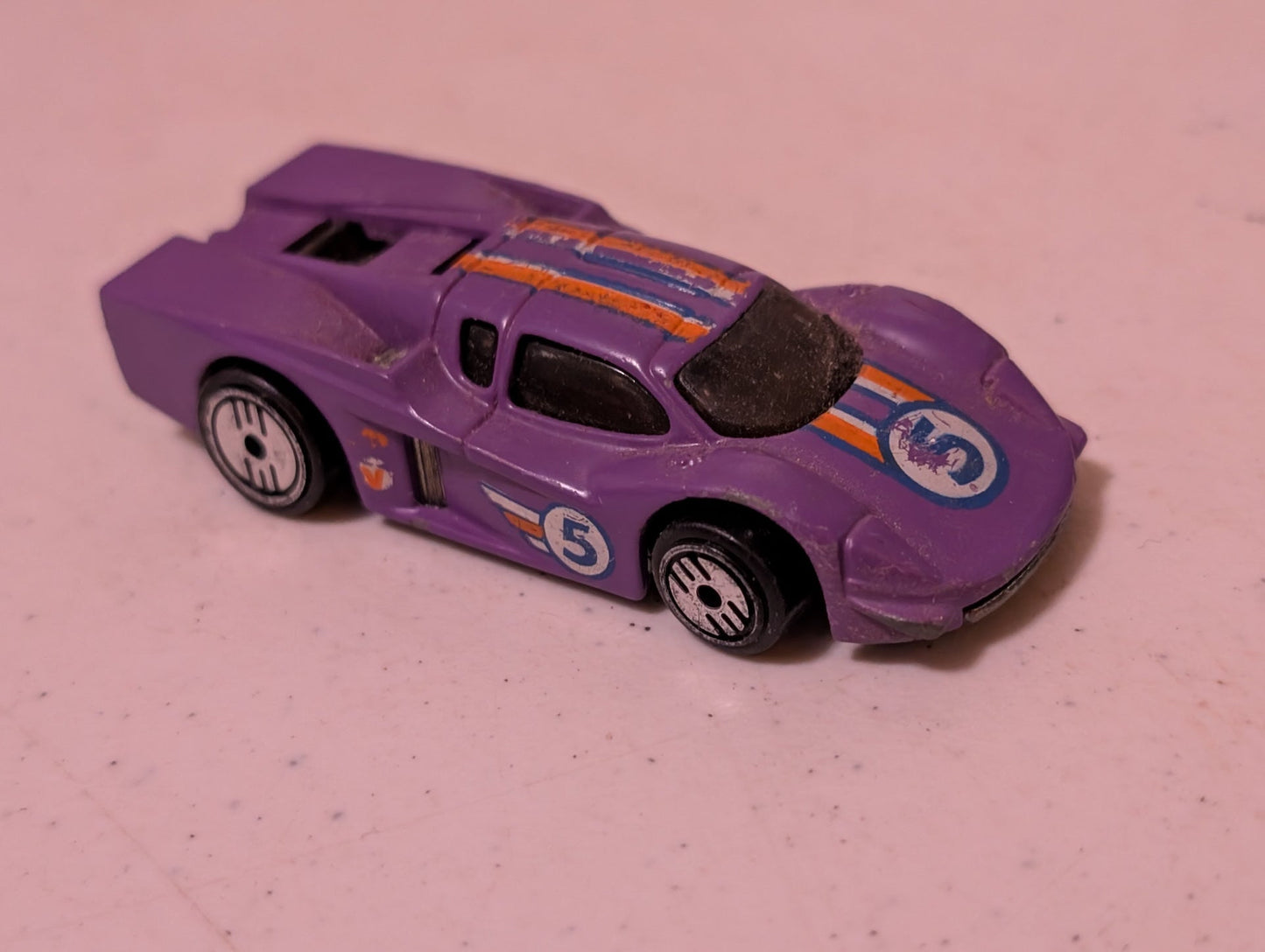 GT Racer Speed Fleet Series #1789 1988 Hot Wheels Ultra Hots Purple 1:64(Vehicle, SciFi/Fantasy, Collectable, Vintage, Loose, Missing Parts/pieces, Incomplete)