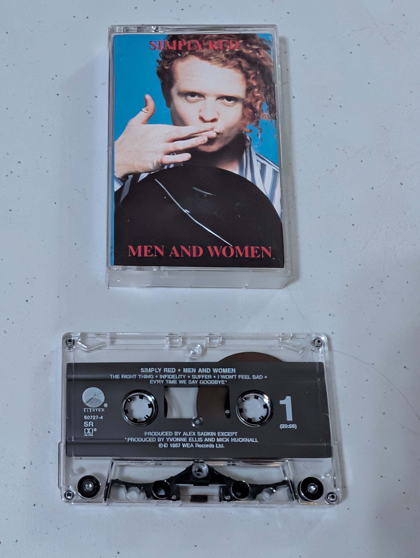 Simply Red- Men and Women (Cassette, 1987, Elektra)(cassette, tape, album, music, vintage, OOP)
