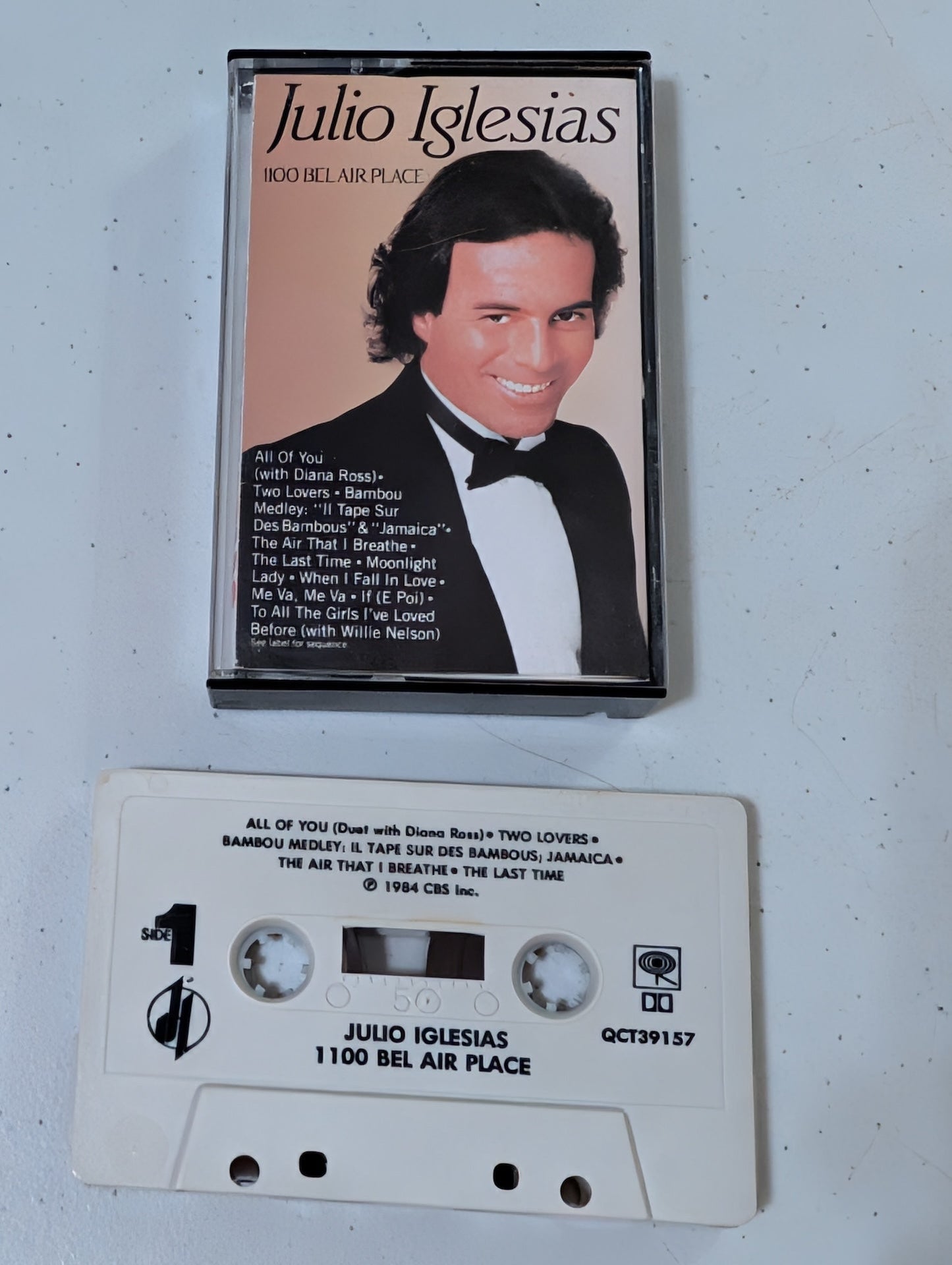 Julio Iglesias - 1100 Bel Air Place Cassette Tape 1984(cassette, tape, album, music, vintage, OOP)