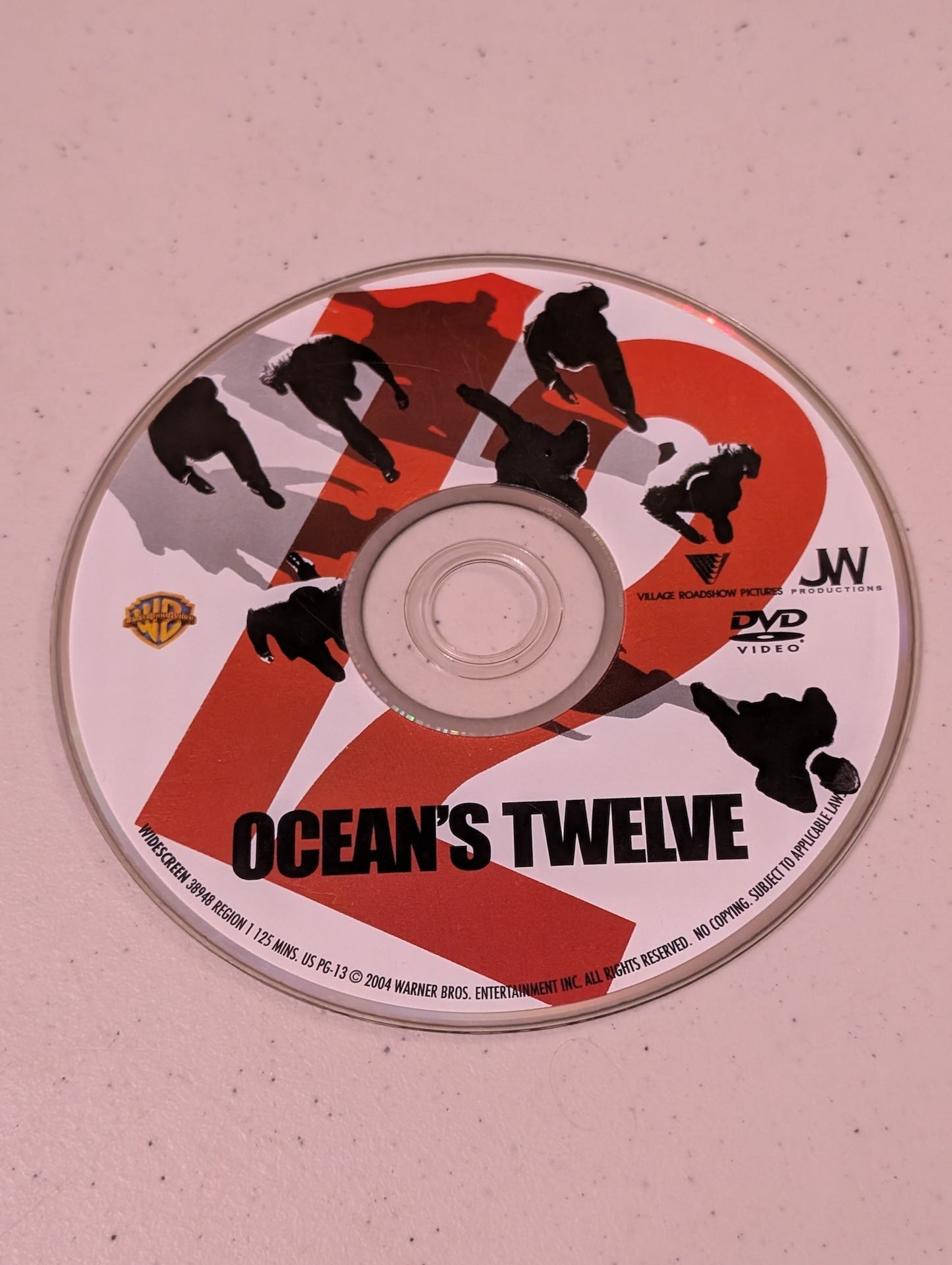 OCEAN'S TWELVE 12 DVD George Clooney Brad Pitt Matt Damon Andy Garcia (movie, DVD, DVD only)