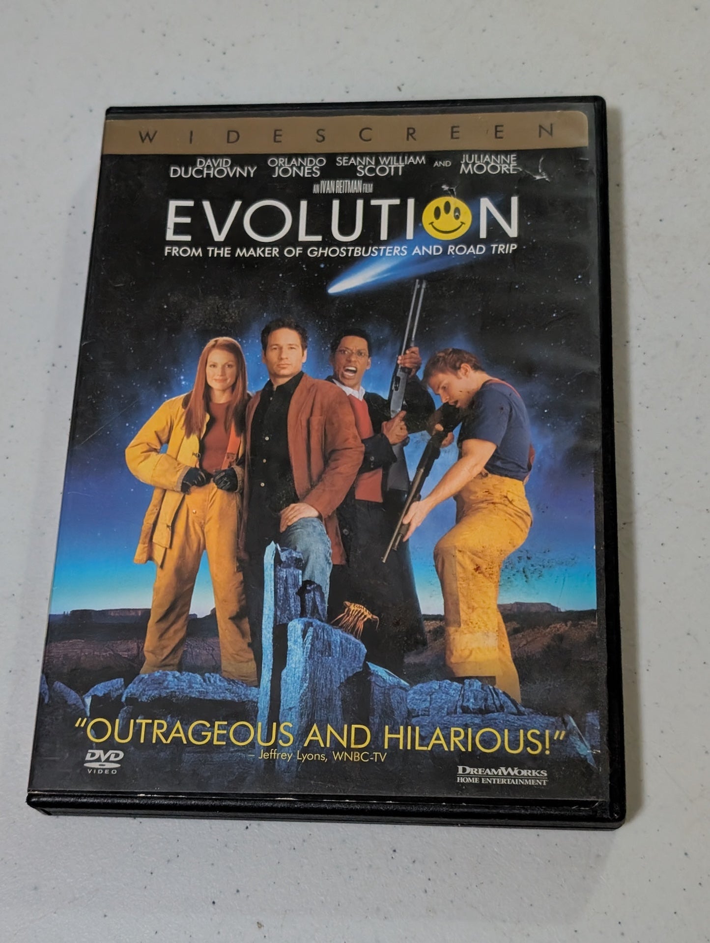 Evolution (DVD, 2001) David Duchovny,Orlando Jones and Seann William Scott (movie, DVD)