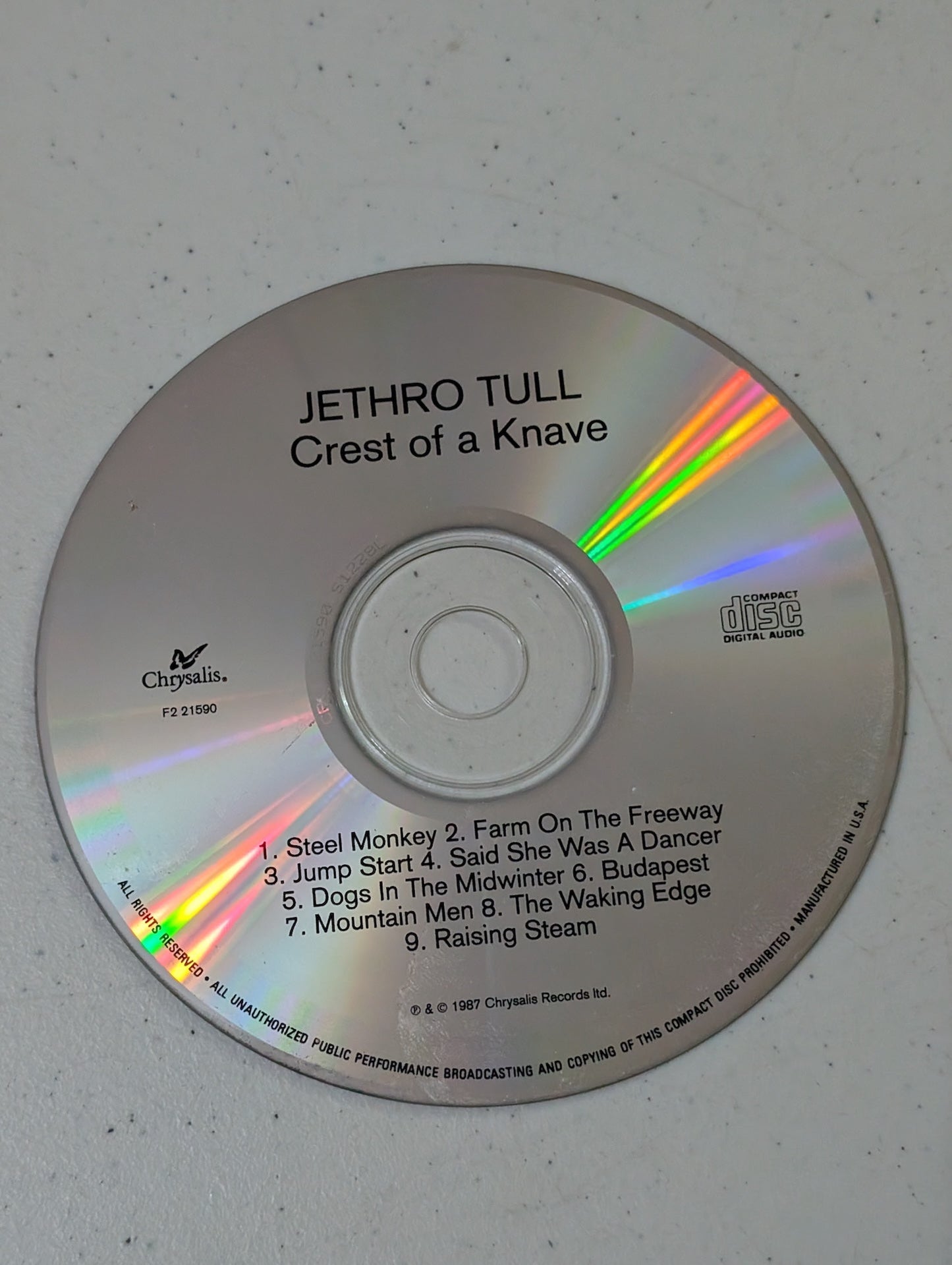 Jethro Tull - Crest of a Knave (Rock, CD, 1987)