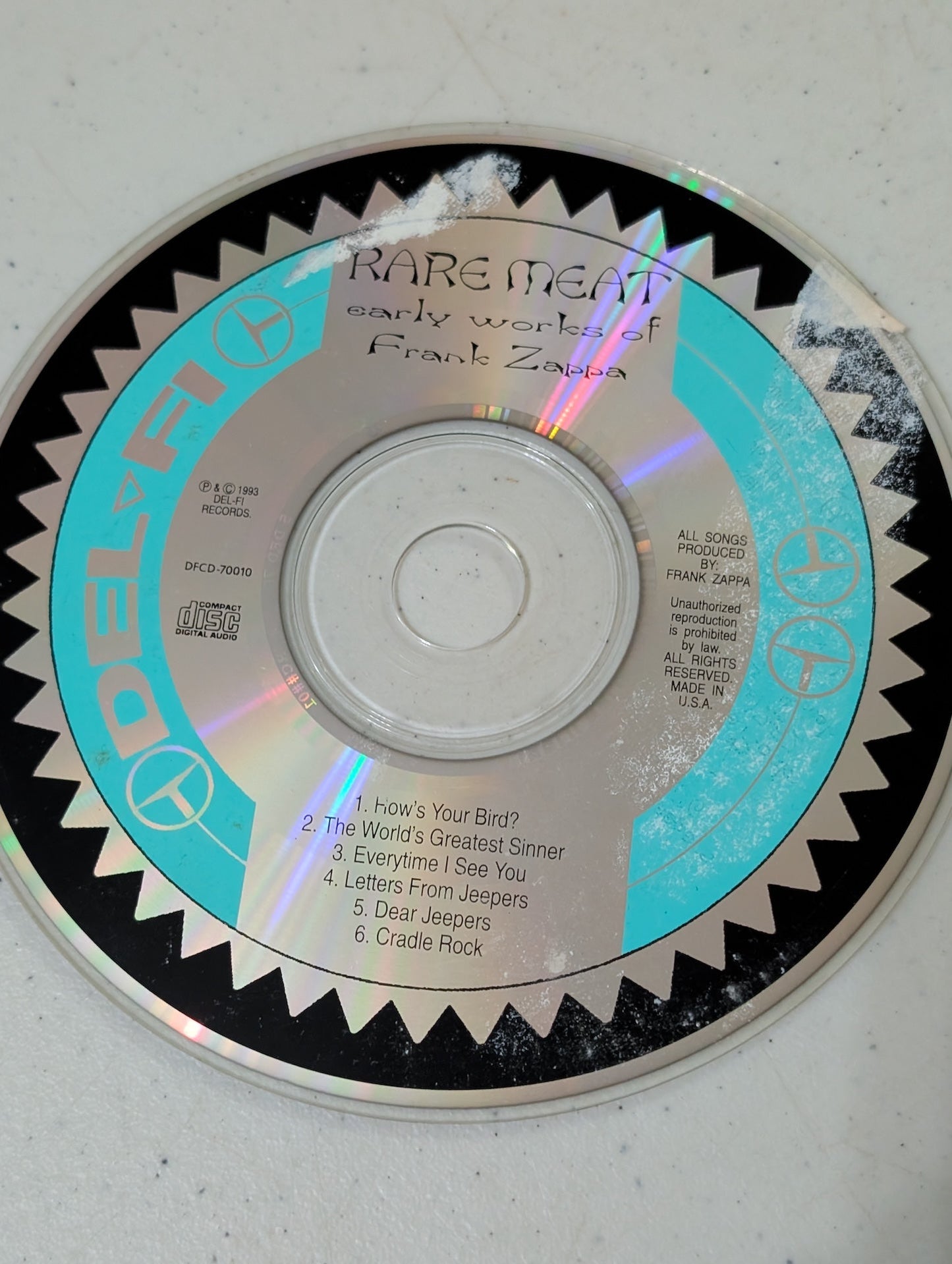 Frank Zappa - Rare Meat: Early Works of Frank Zappa (Rock, CD, 1993)