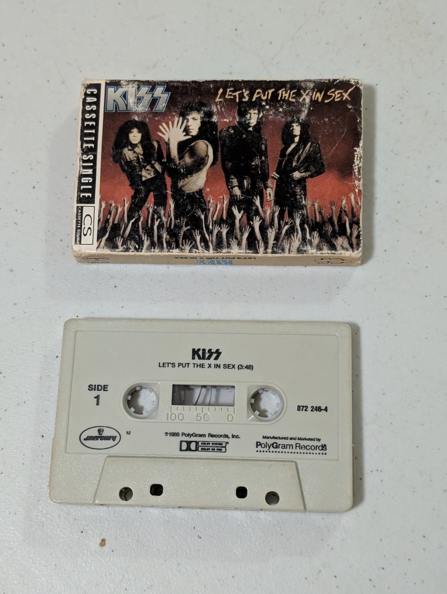 Kiss Let's Put The X in Sex Cassette Single Vintage 1988 (Cassette, vintage, out of print)