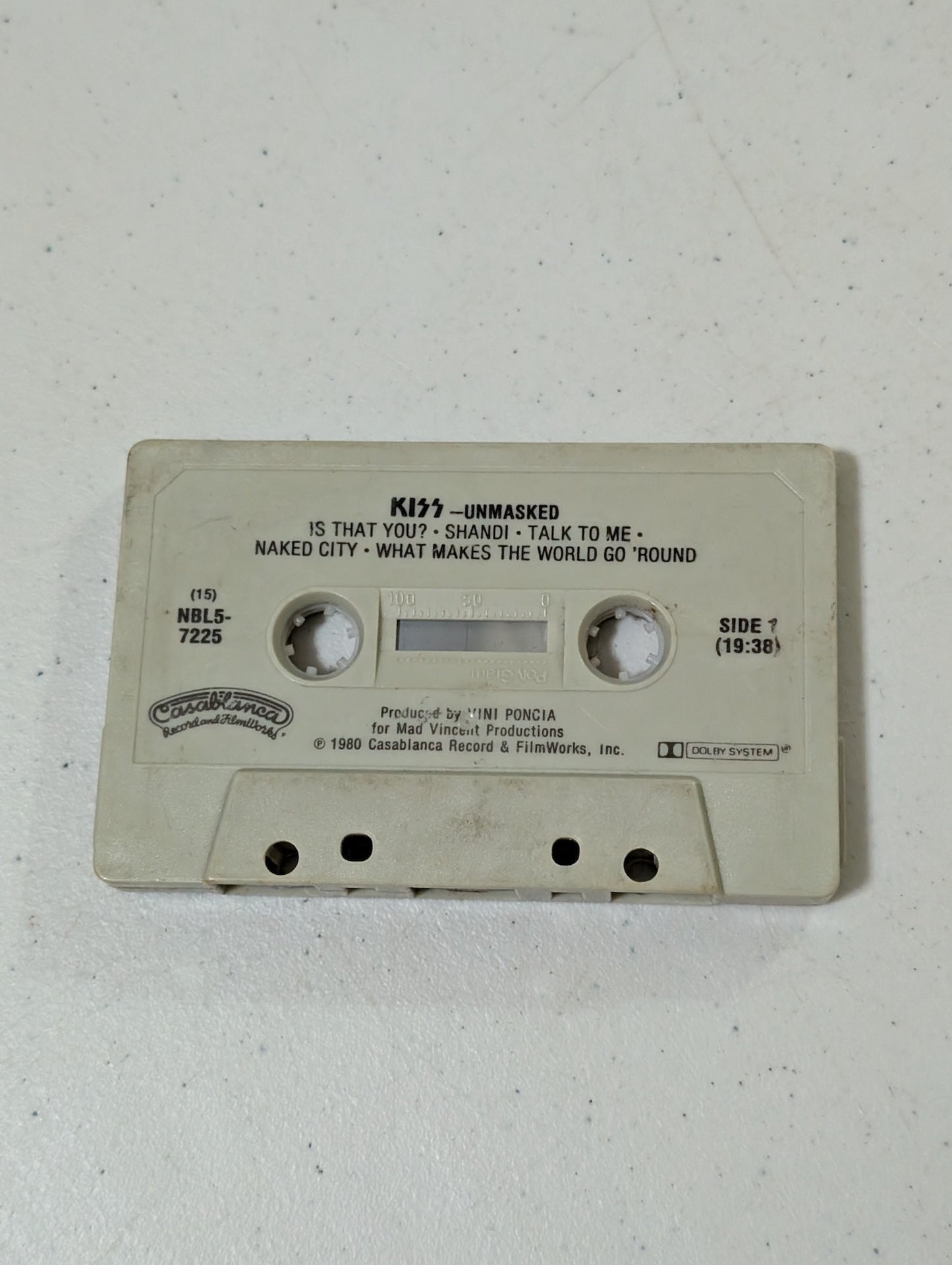 KISS - Unmasked Cassette Tape Casablanca Cassette only(Cassette, vintage, out of print)