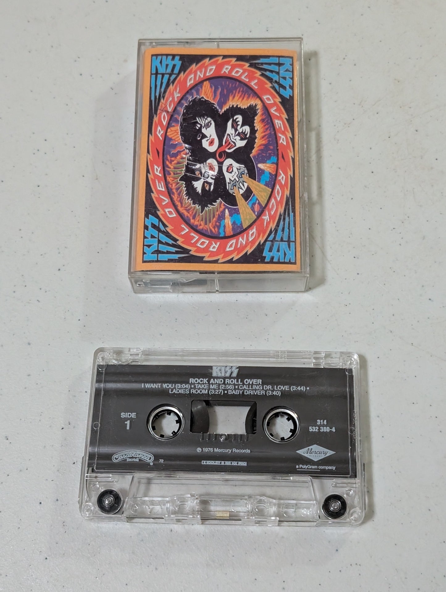 KISS - Rock And Roll Over (cassette) BMG(Cassette, vintage, out of print)
