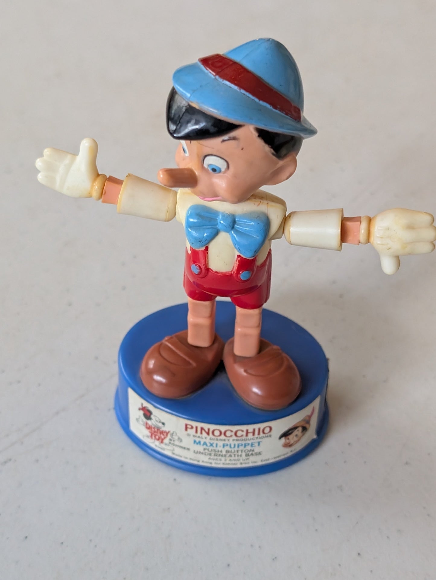 Pinocchio Maxi Puppet In Working Condition 1975 By Gabriel Hong Kong HTF(vintage, collectable, nostalgia, toy)