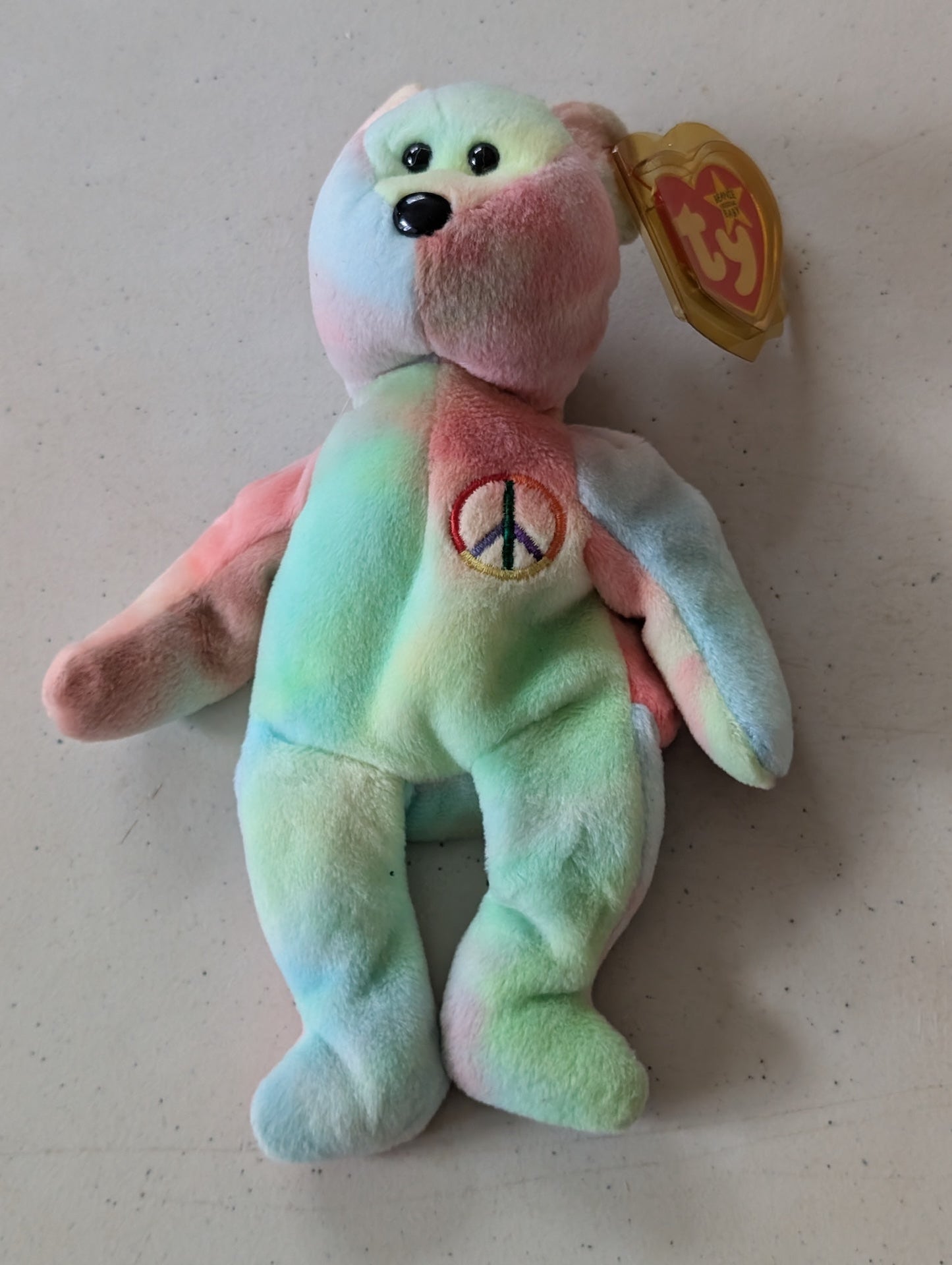 Peace - Ty Beanie Babies (Plush Toy, Tie-Dye 1996)