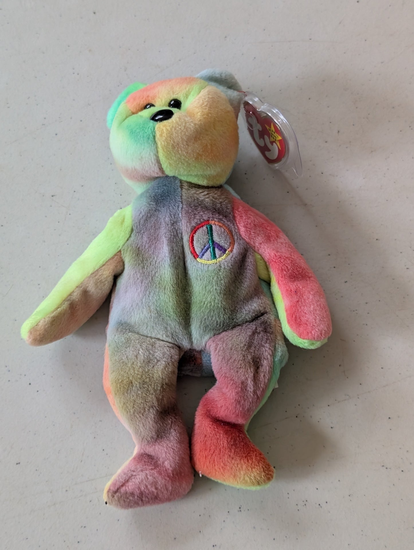 Peace - Ty Beanie Babies (Plush Toy Tie-Dye 1996)