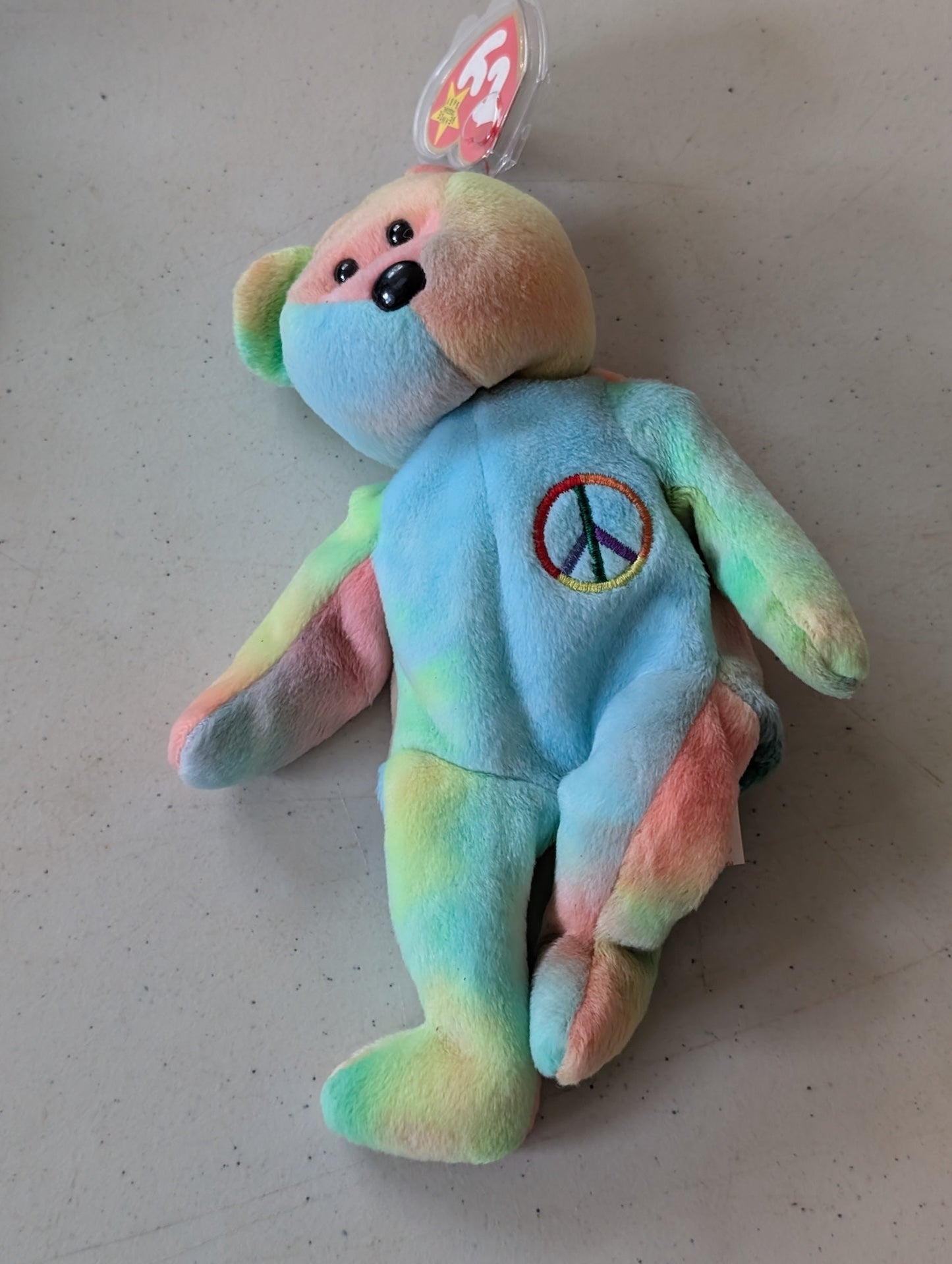 Peace - Ty Beanie Babies (Tie-Dye Plush Toy, 1996)