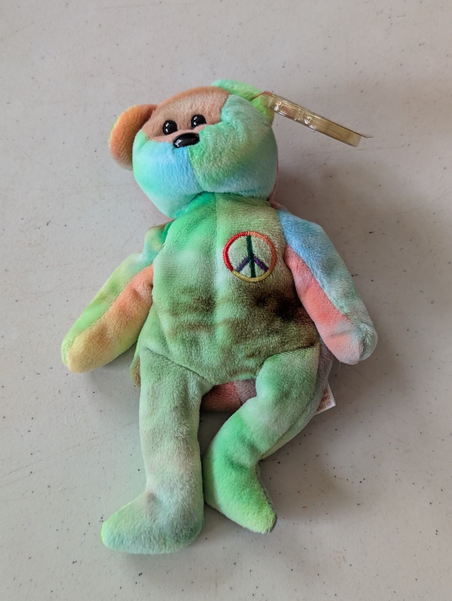 Peace - Ty Beanie Babies (Tie-Dye Plush Toy 1996)