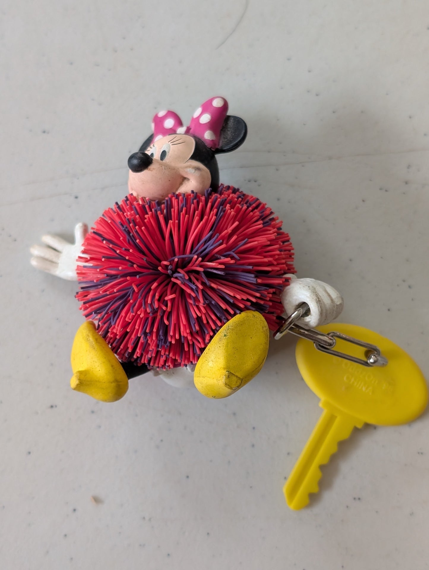 Minnie Mouse Koosh - Disney Keychain (Pink, Purple, Yellow, N/A, Keychain)