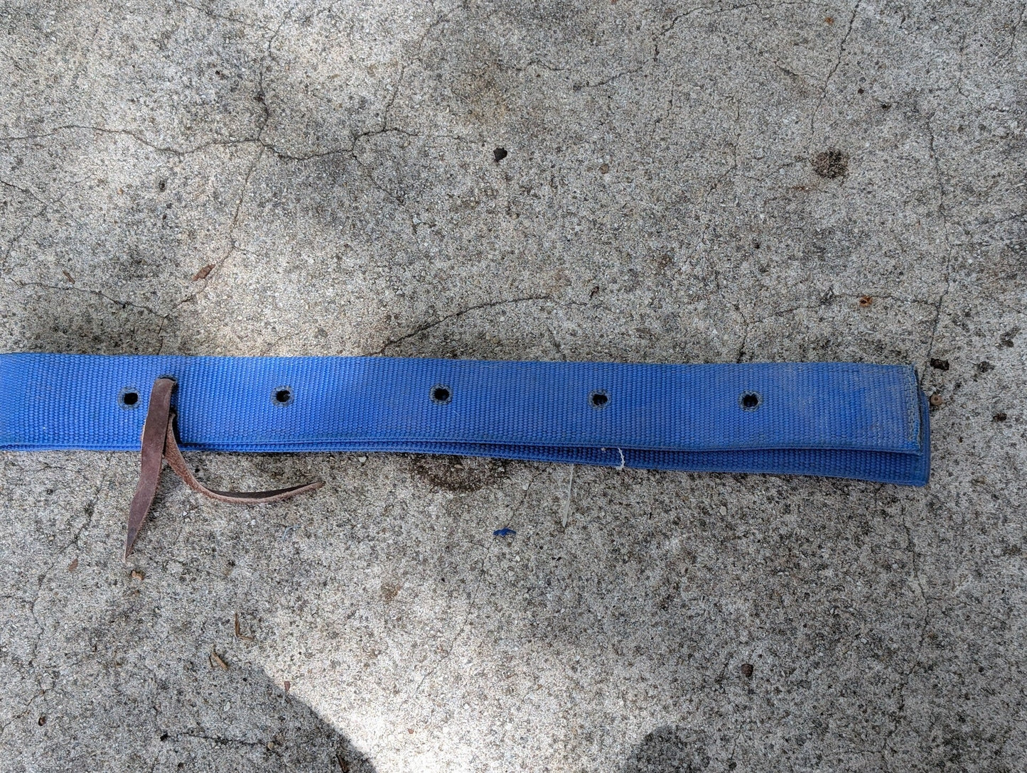 Nylon Off-Billet from Unknown - Tack (Parts) (Nylon, Leather Horse Tack Part, Equestrian, Western, Blue, Brown)