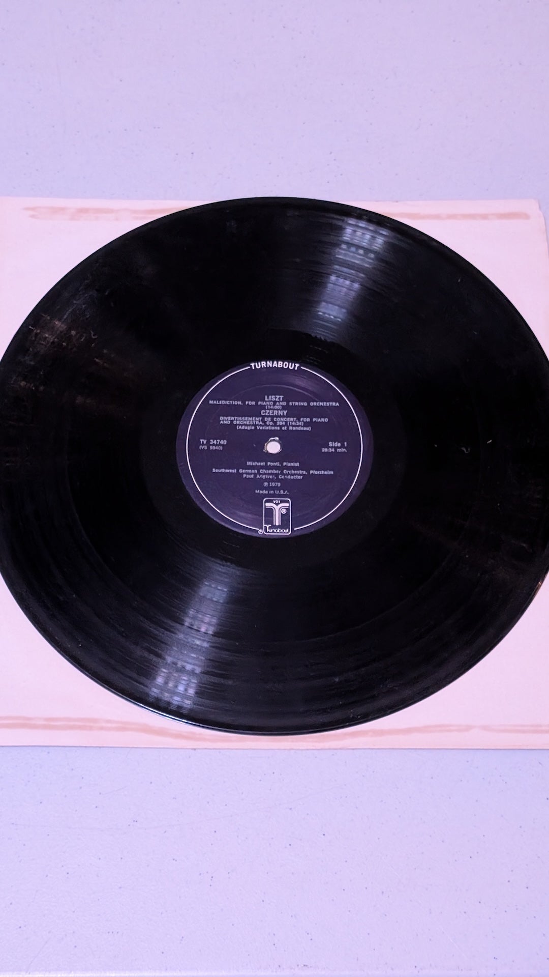 Liszt / Czerny - Malédiction / Divertissement de Concert (Classical, LP, 1973)