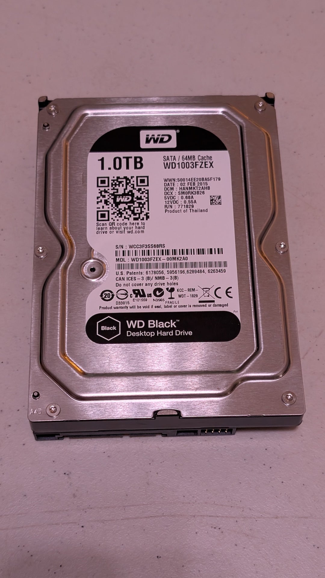 WD Black 1.0TB (WD1003FZEX) from Western Digital - 2014 Computer Components (Metal, Plastic, PCB Hard Drive, Industrial, Silver, Black)