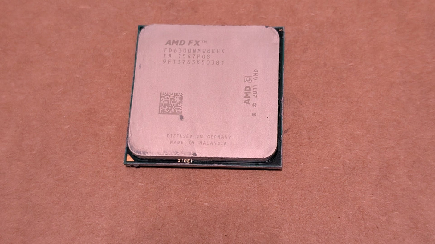 FX-6300 (FD6300WMW6KHK) from AMD - 2011 Computer Components (Metal, Silicon, PCB CPU, Industrial, Silver, Green)