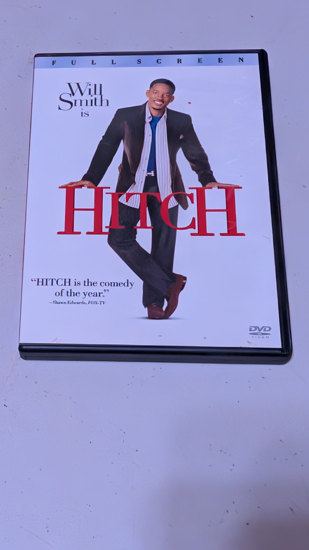 HITCH (DVD 2005 FULL SCREEN) WILL SMITH EVA MENDES KEVIN JAMES COMEDY ROMANCE