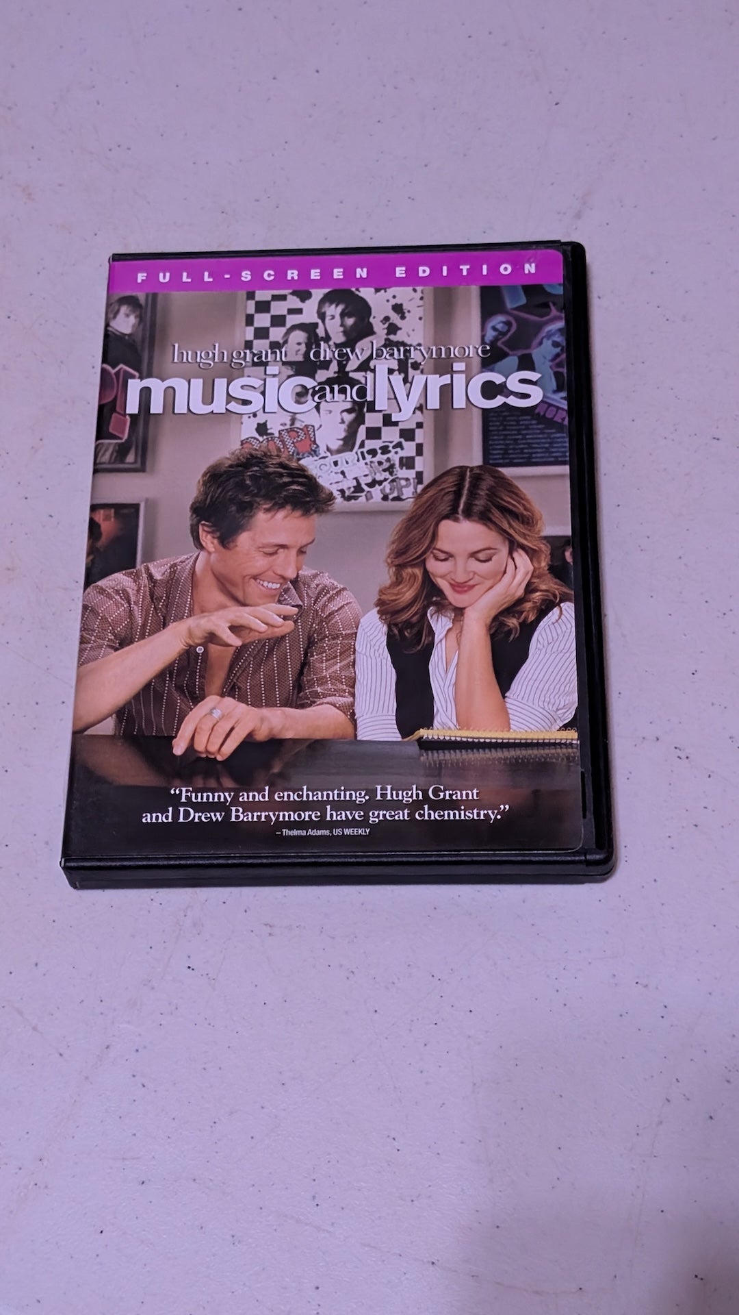 Music And Lyrics DVD Fullscreen Edition Drew Barrymore Hugh Grant