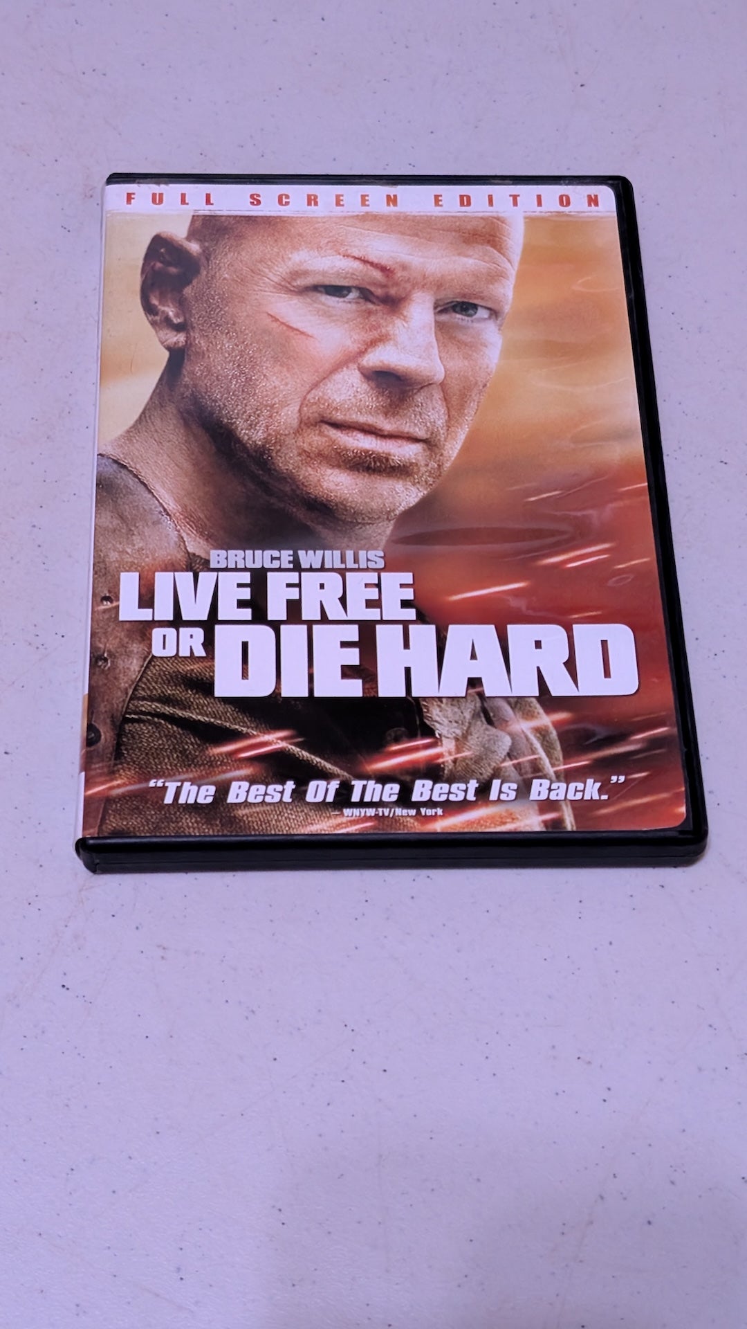 LIVE FREE OR DIE HARD, DVD Movie, 2007, Bruce Willis, Justin Long, Full Screen