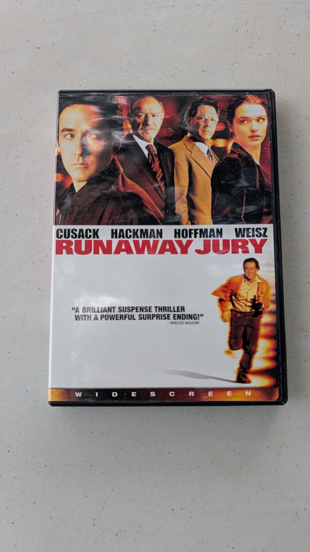 RUNAWAY JURY starring John Cusack, Gene Hackman and Dustin Hoffman DVD